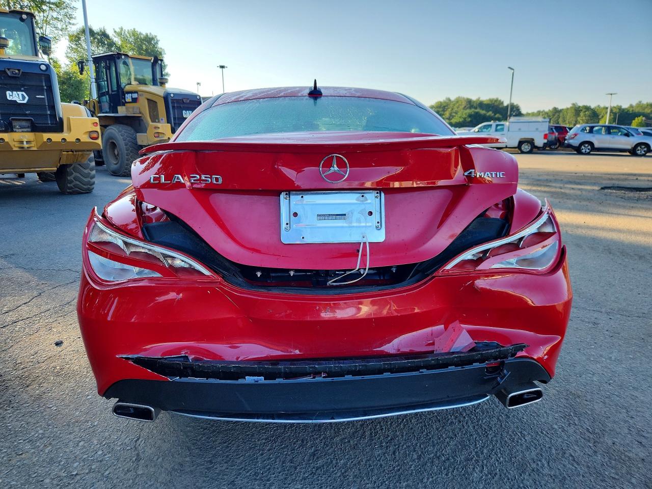2014 Mercedes-benz Cla 250 4matic Red vin: WDDSJ4GB2EN157047