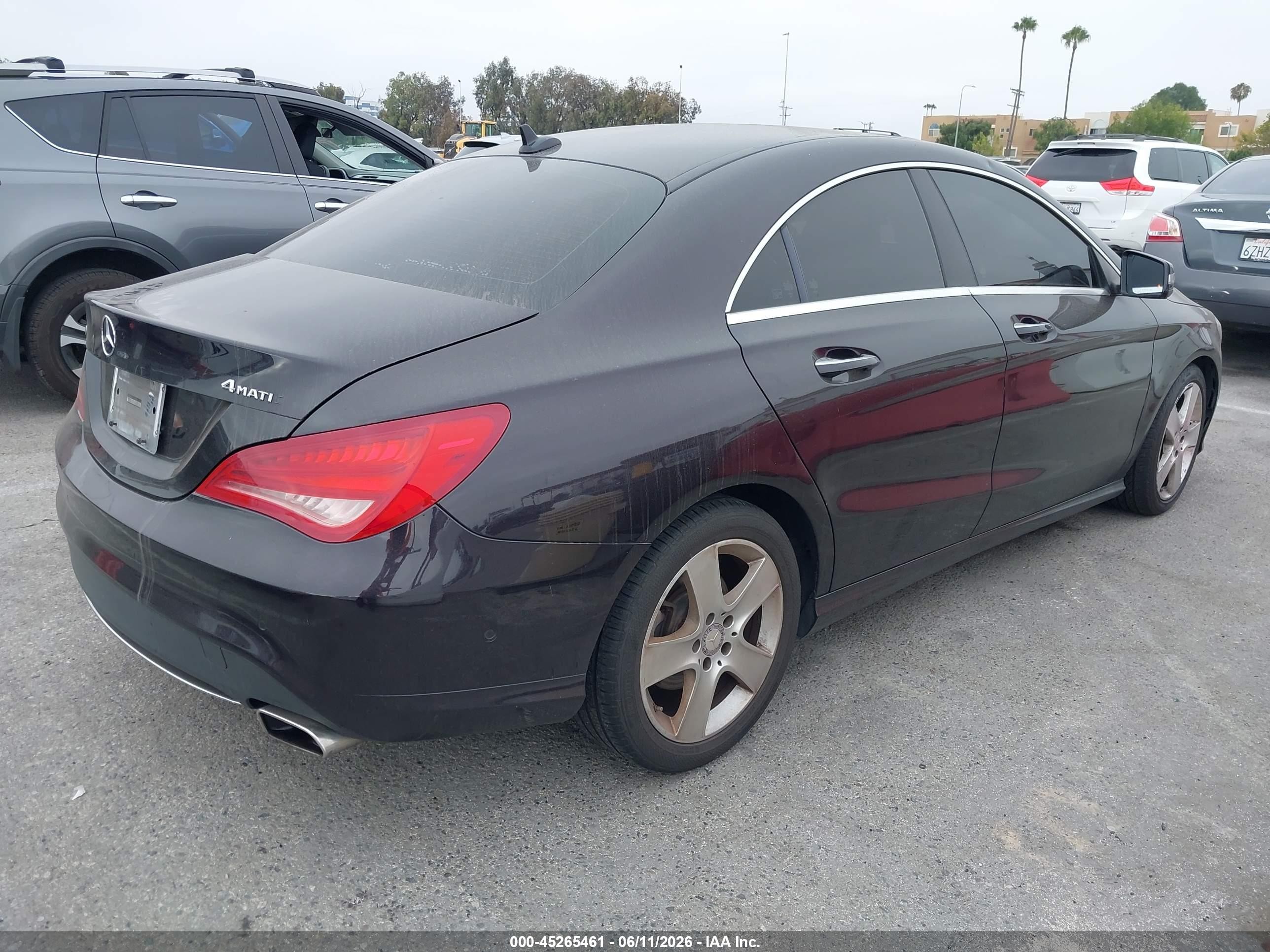 2015 Mercedes-benz Cla 250 4matic Black vin: WDDSJ4GB2FN174593