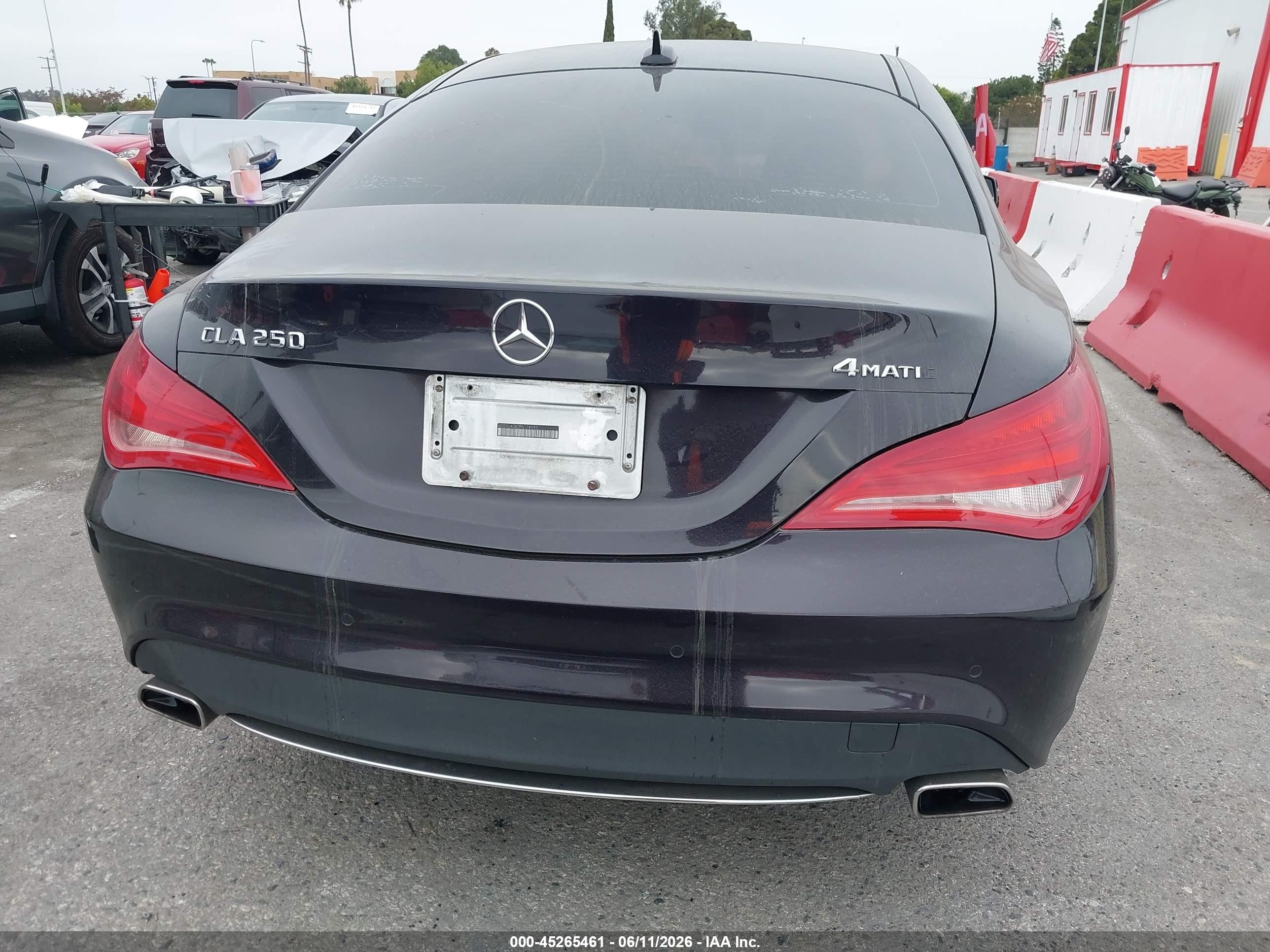 2015 Mercedes-benz Cla 250 4matic Black vin: WDDSJ4GB2FN174593