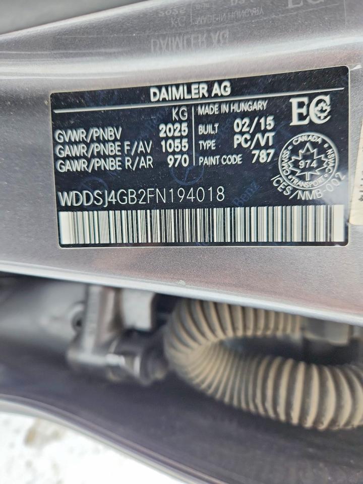 2015 Mercedes-benz Cla 250 4matic Серый vin: WDDSJ4GB2FN194018