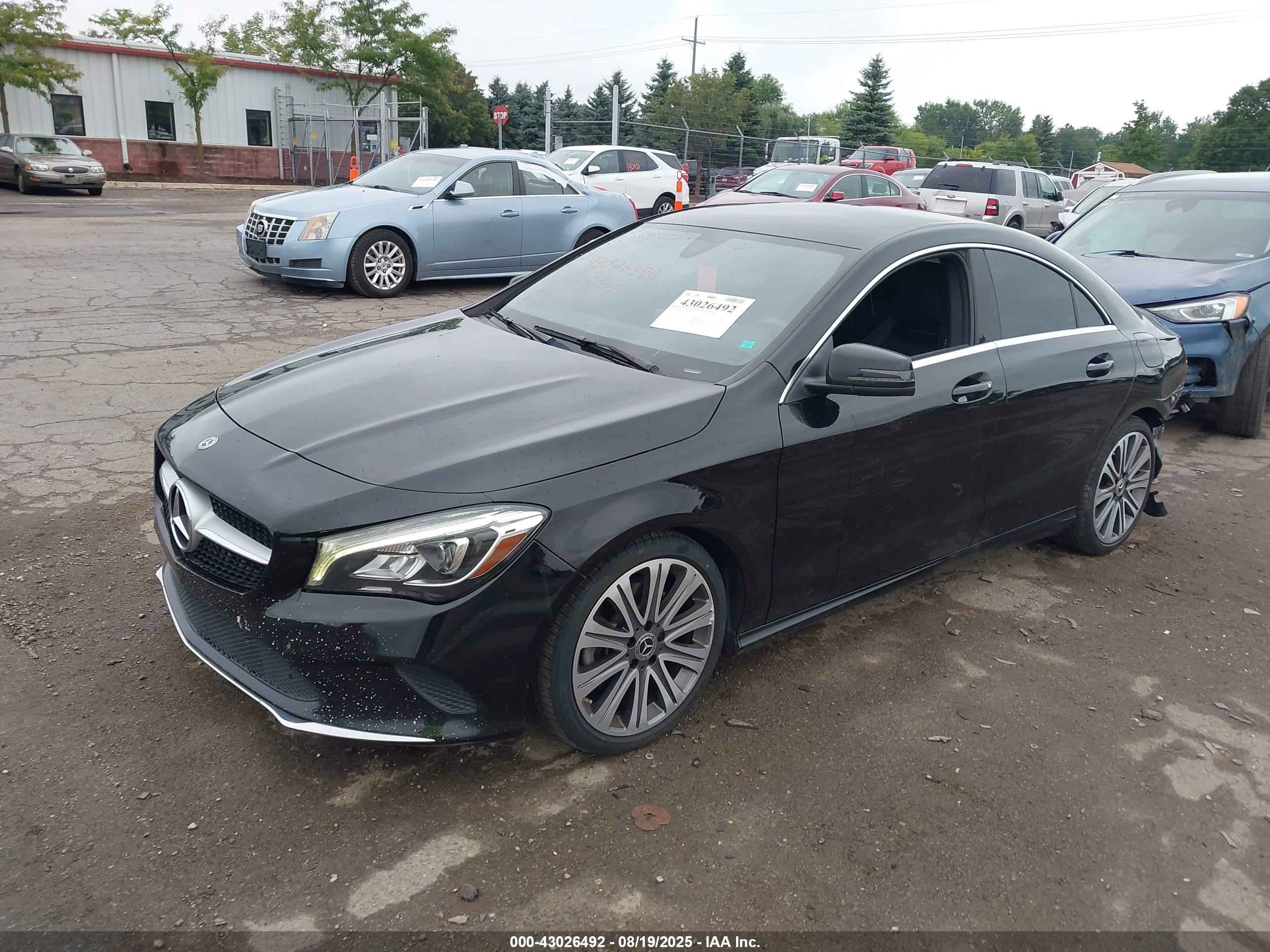 2018 Mercedes-benz Cla 250 4matic Черный vin: WDDSJ4GB2JN525771