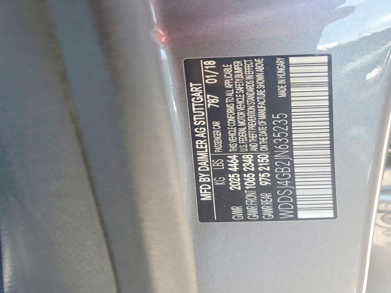 2018 Mercedes-benz Cla 250 4matic Серый vin: WDDSJ4GB2JN635235