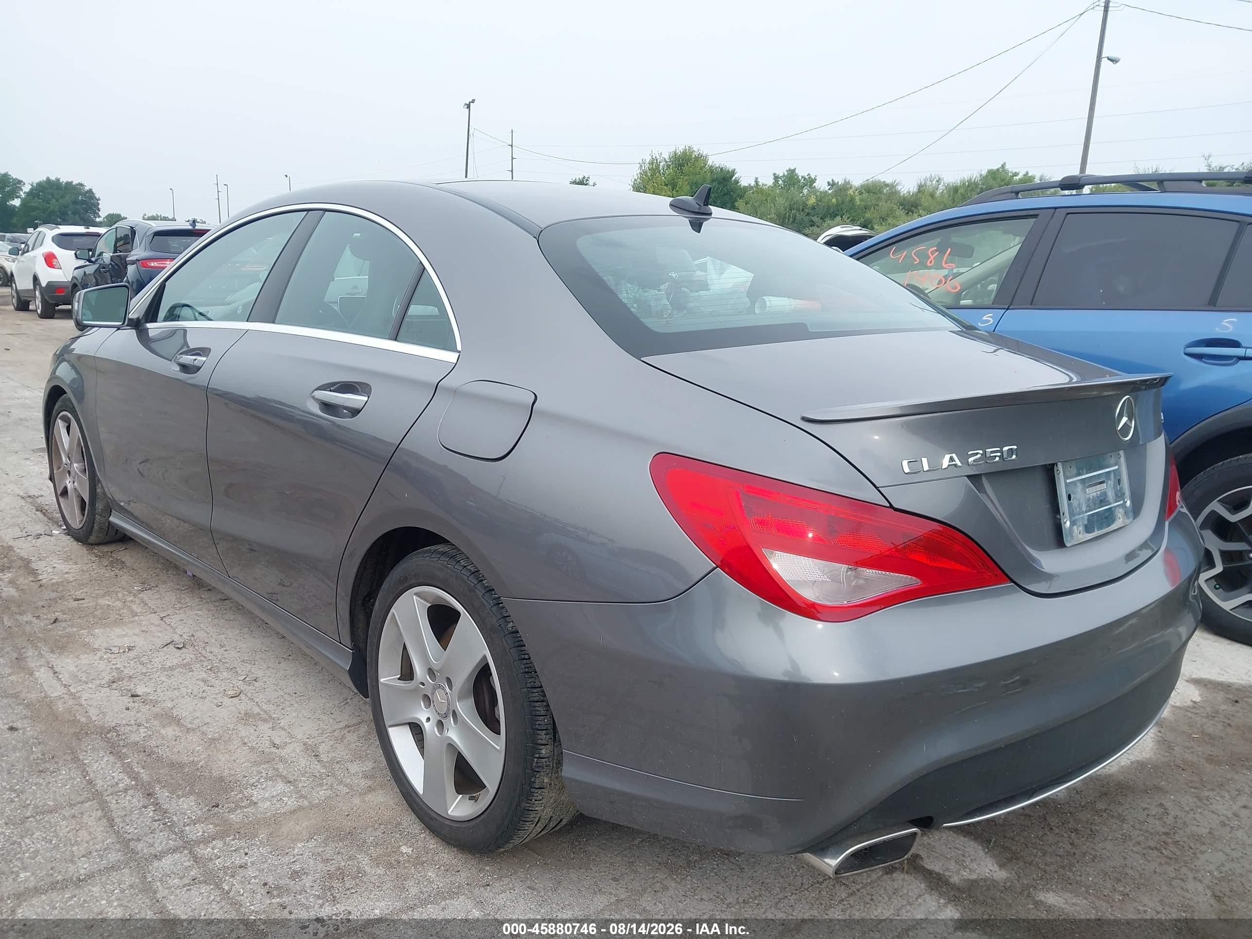 2015 Mercedes-benz Cla 250 4matic Gray vin: WDDSJ4GB3FN203101