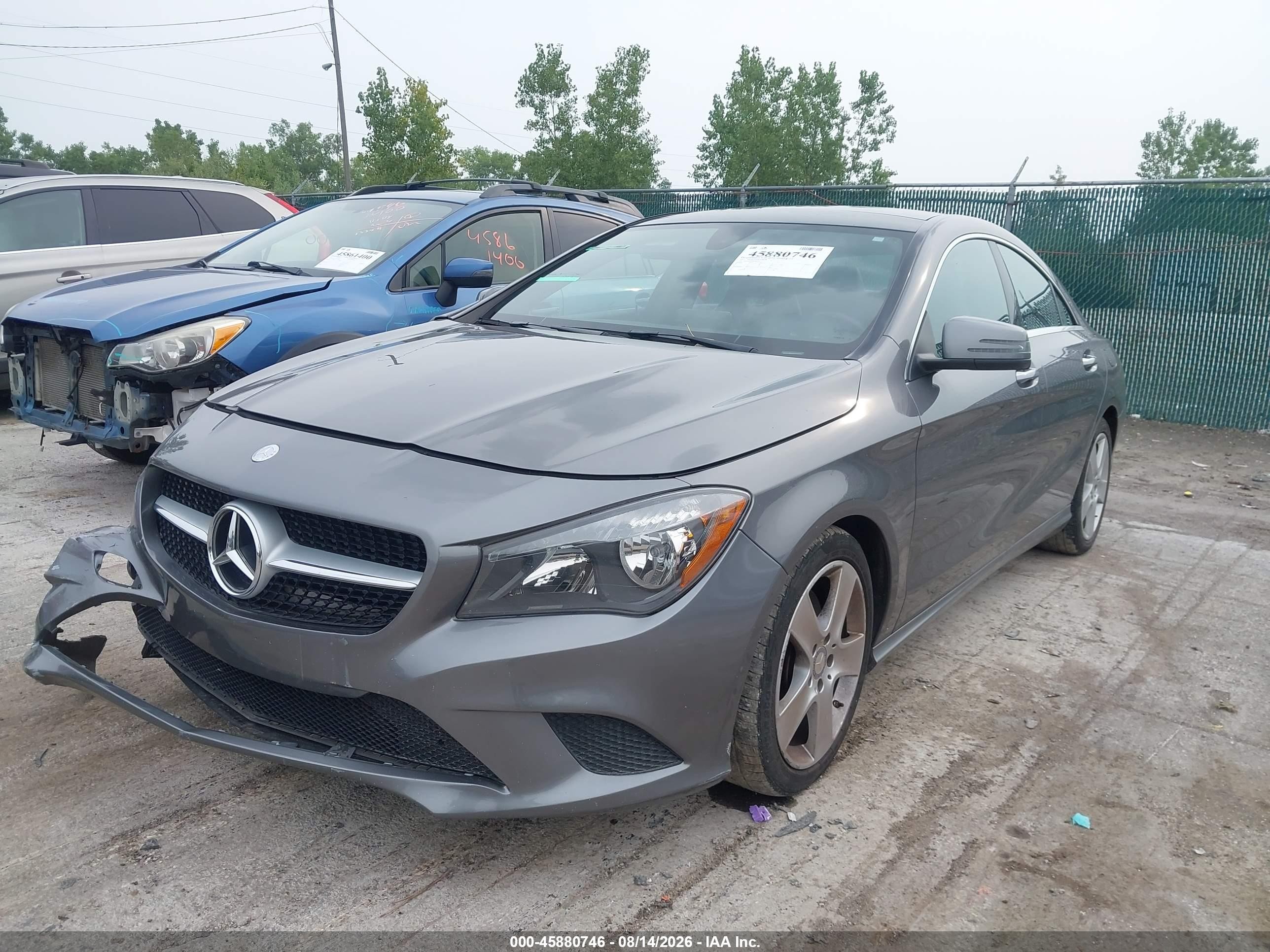 2015 Mercedes-benz Cla 250 4matic Gray vin: WDDSJ4GB3FN203101