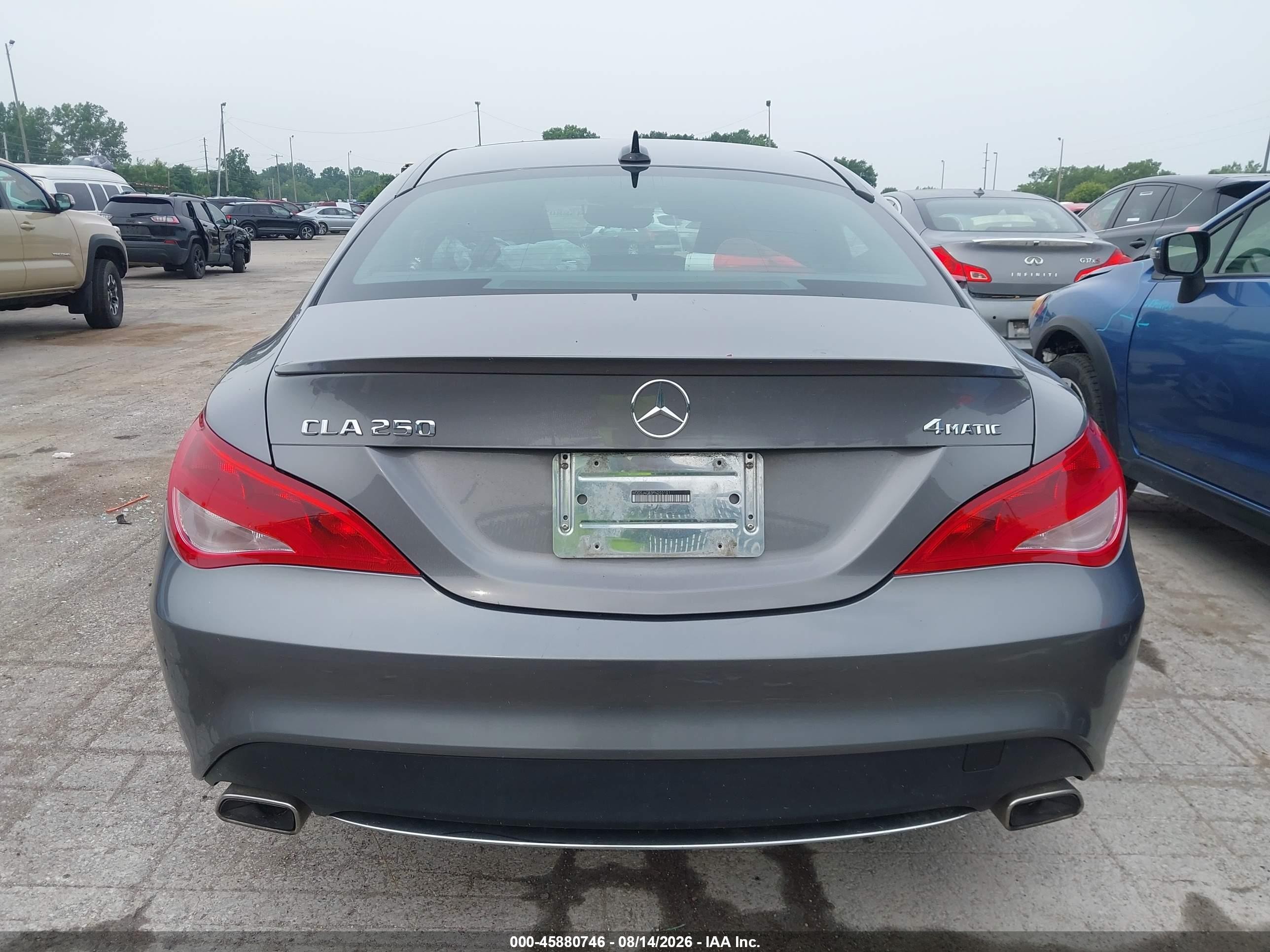 2015 Mercedes-benz Cla 250 4matic Gray vin: WDDSJ4GB3FN203101