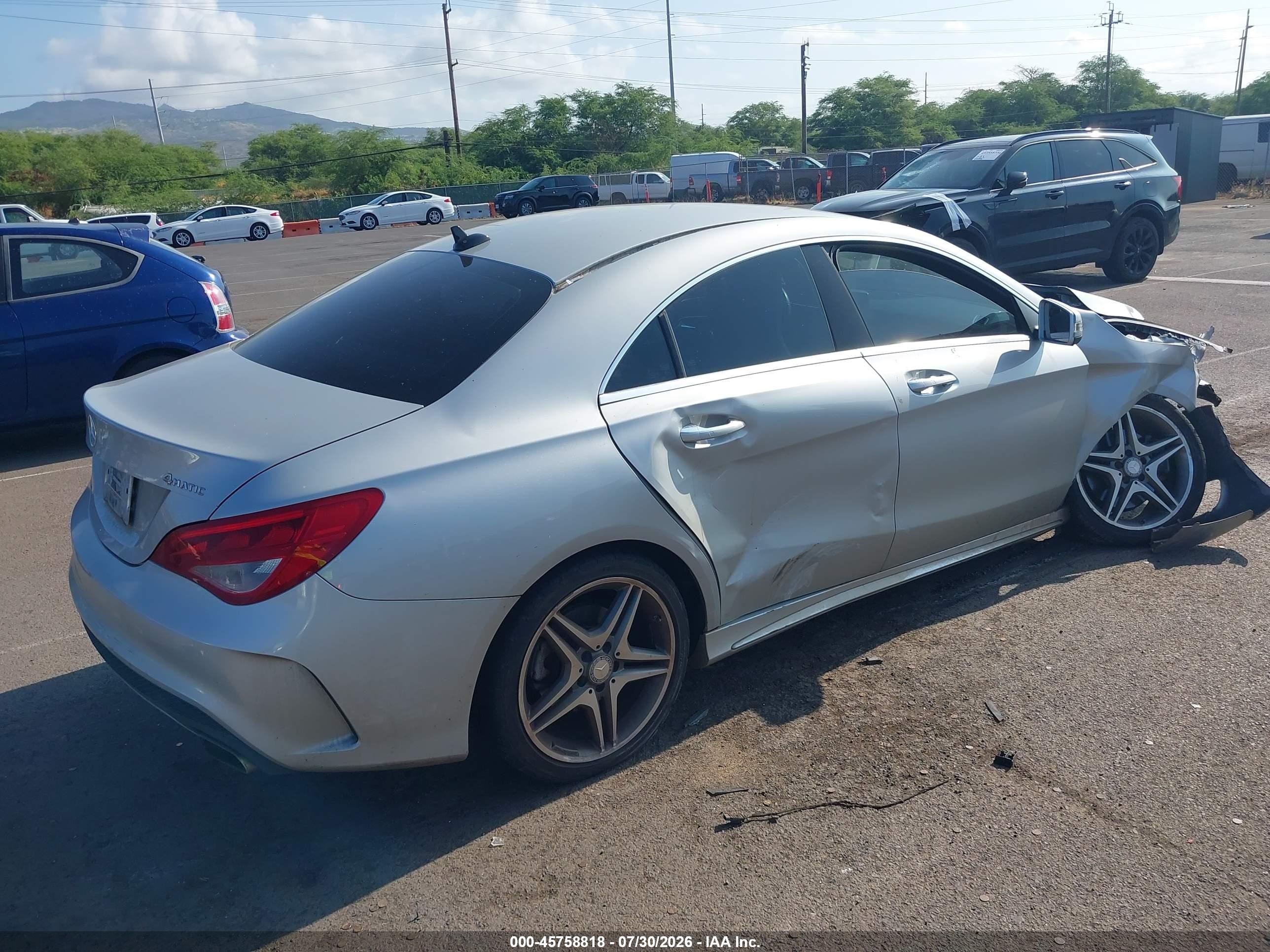 2015 Mercedes-benz Cla 250 4matic Silver vin: WDDSJ4GB3FN233991