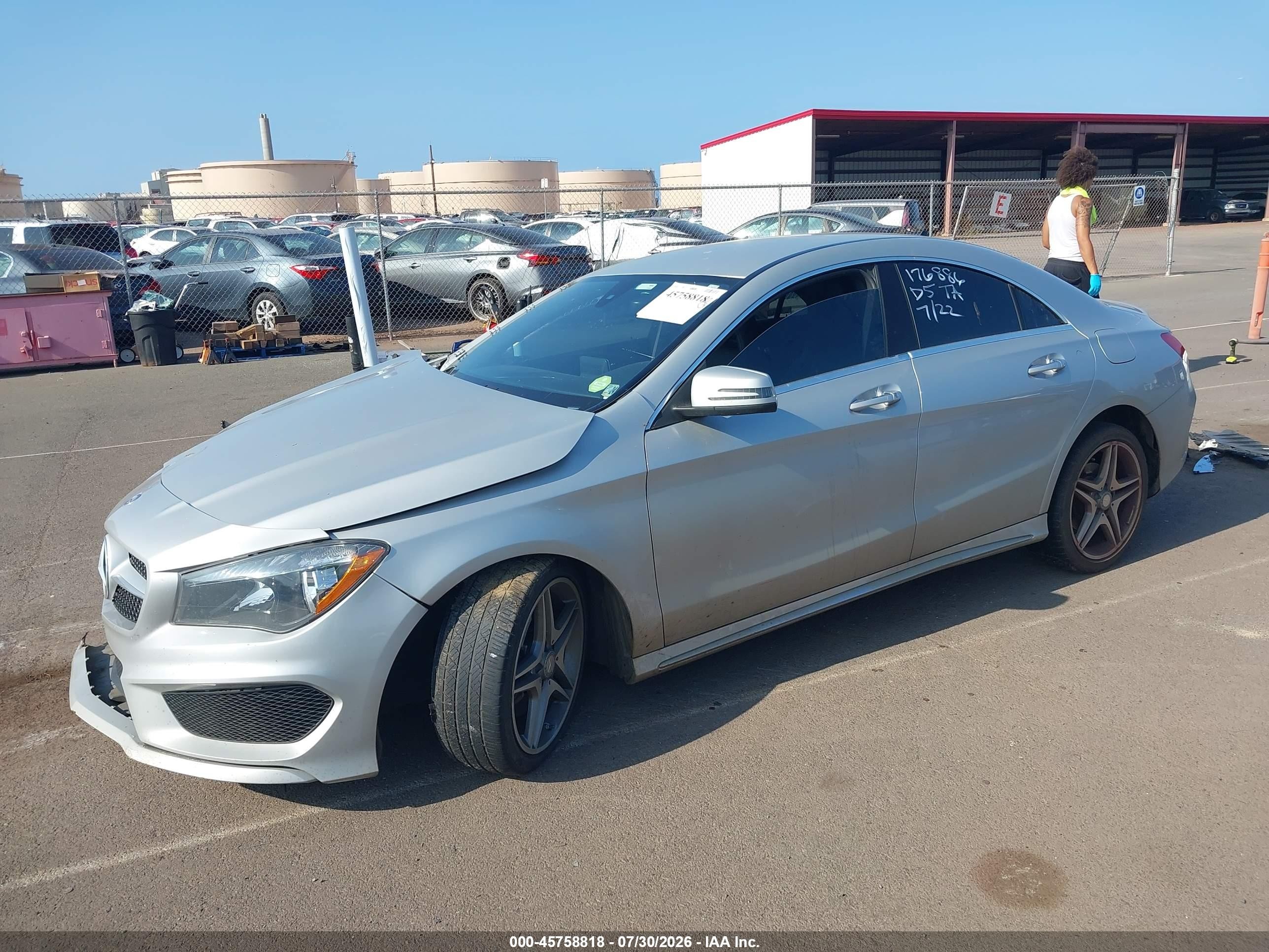 2015 Mercedes-benz Cla 250 4matic Silver vin: WDDSJ4GB3FN233991