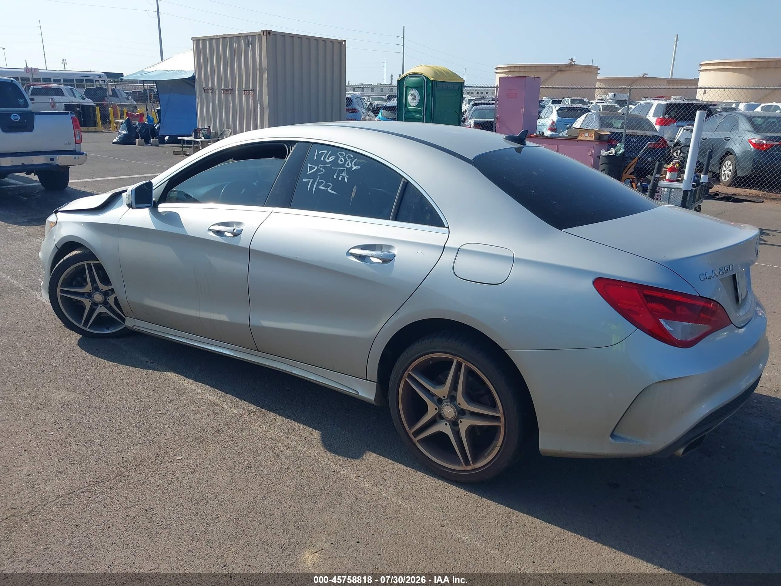 2015 Mercedes-benz Cla 250 4matic Silver vin: WDDSJ4GB3FN233991