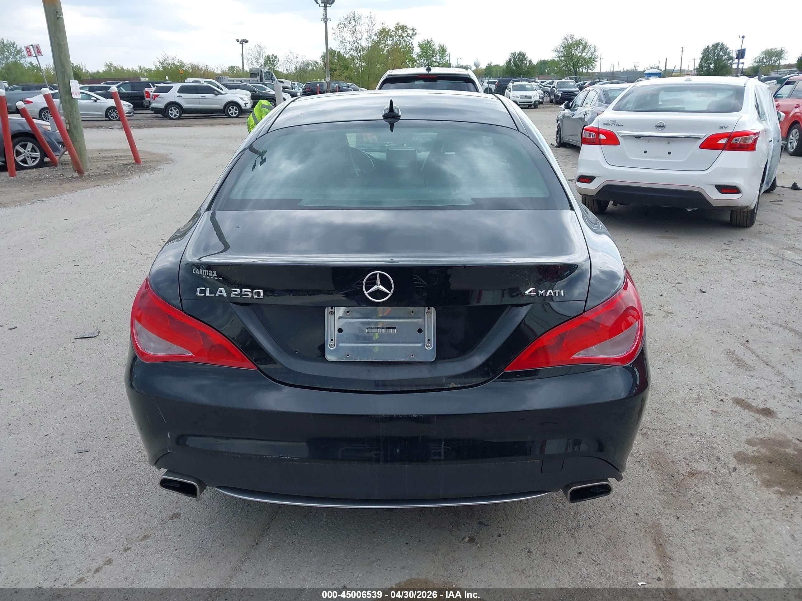 2015 Mercedes-benz Cla 250 4matic Black vin: WDDSJ4GB3FN243985
