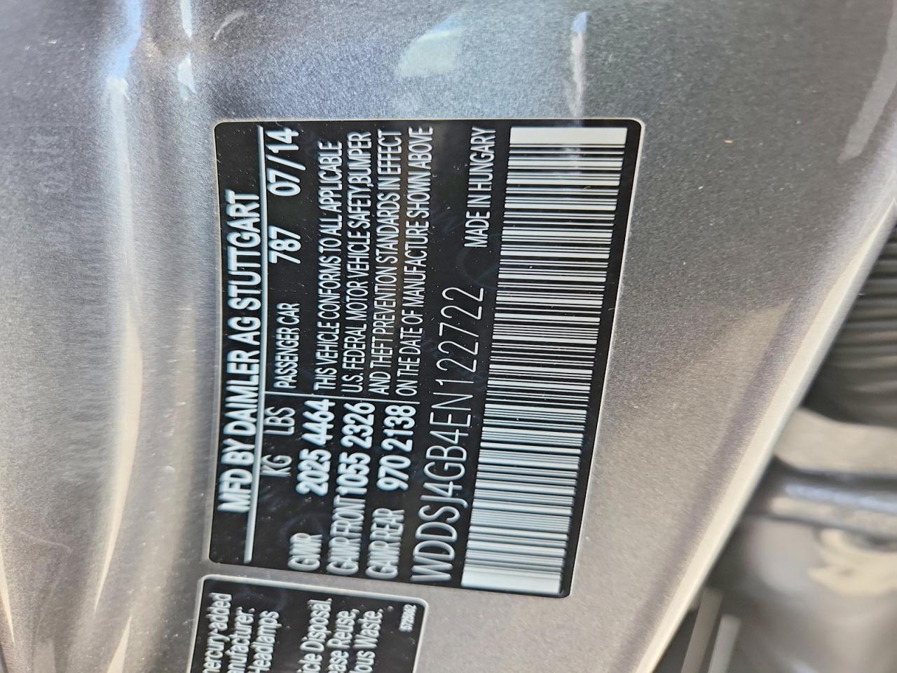 2014 Mercedes-benz Cla 250 4matic Gray vin: WDDSJ4GB4EN122722