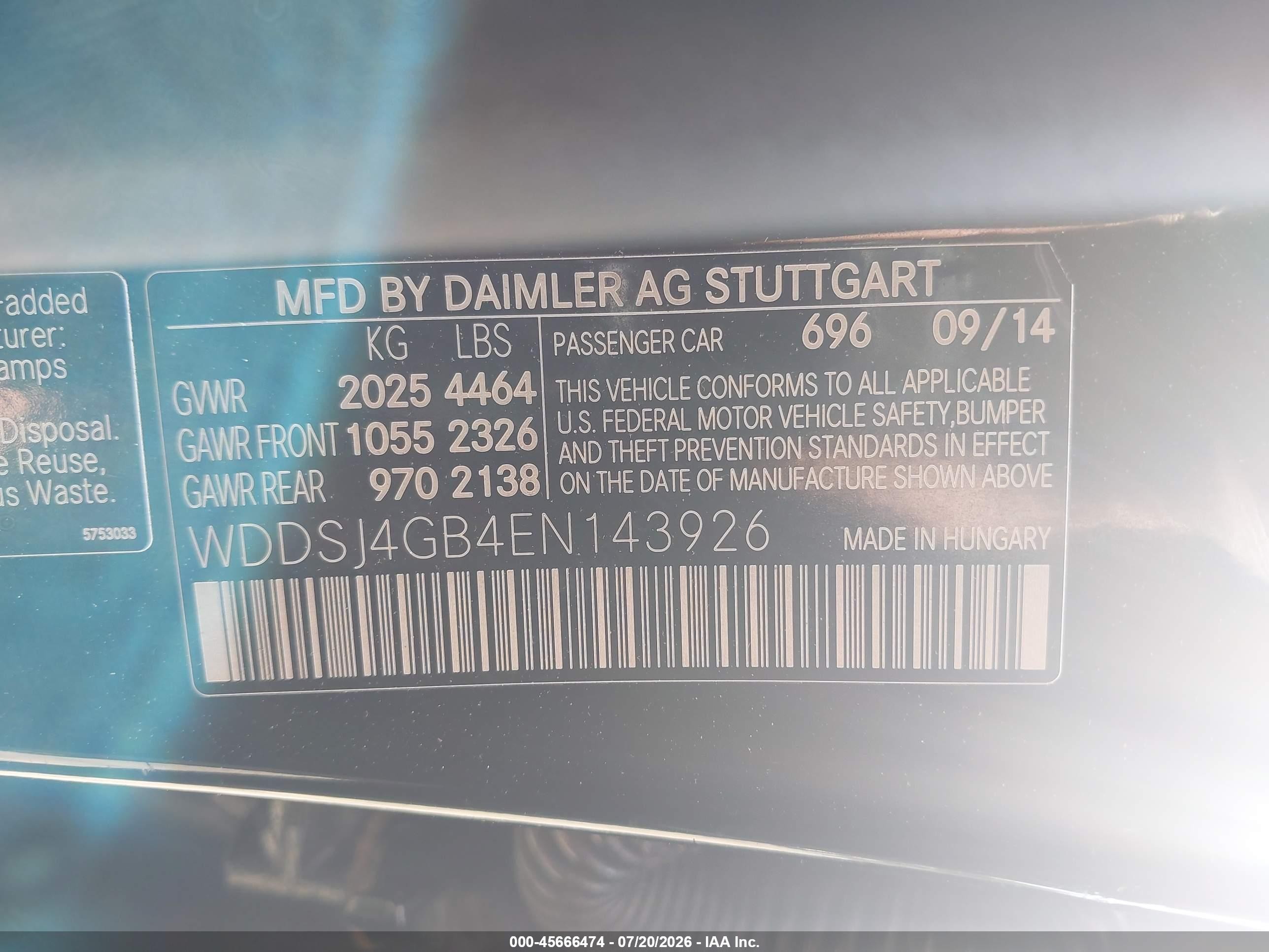 2014 Mercedes-benz Cla 250 4matic Black vin: WDDSJ4GB4EN143926
