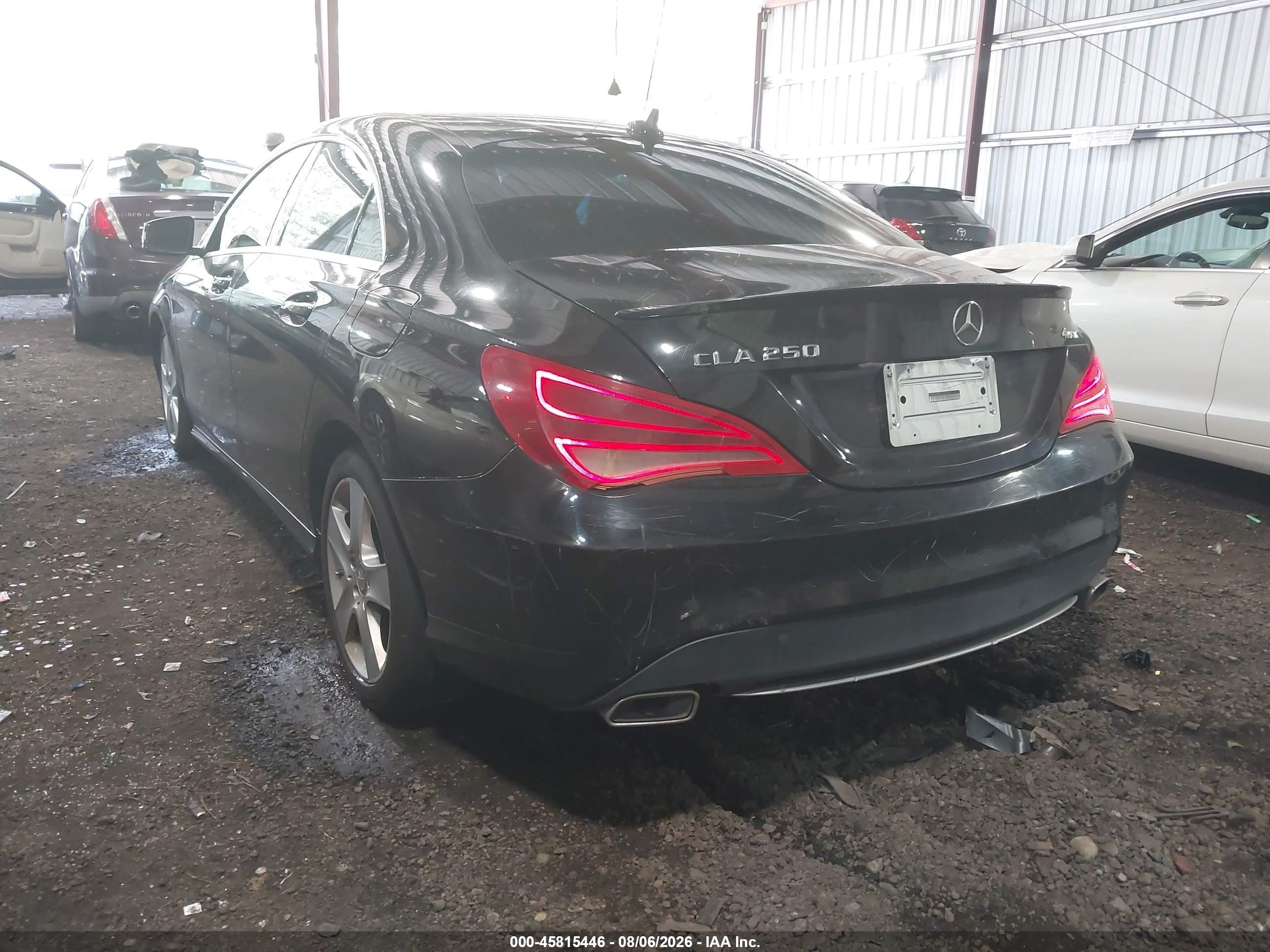 2015 Mercedes-benz Cla 250 4matic Black vin: WDDSJ4GB4FN186616
