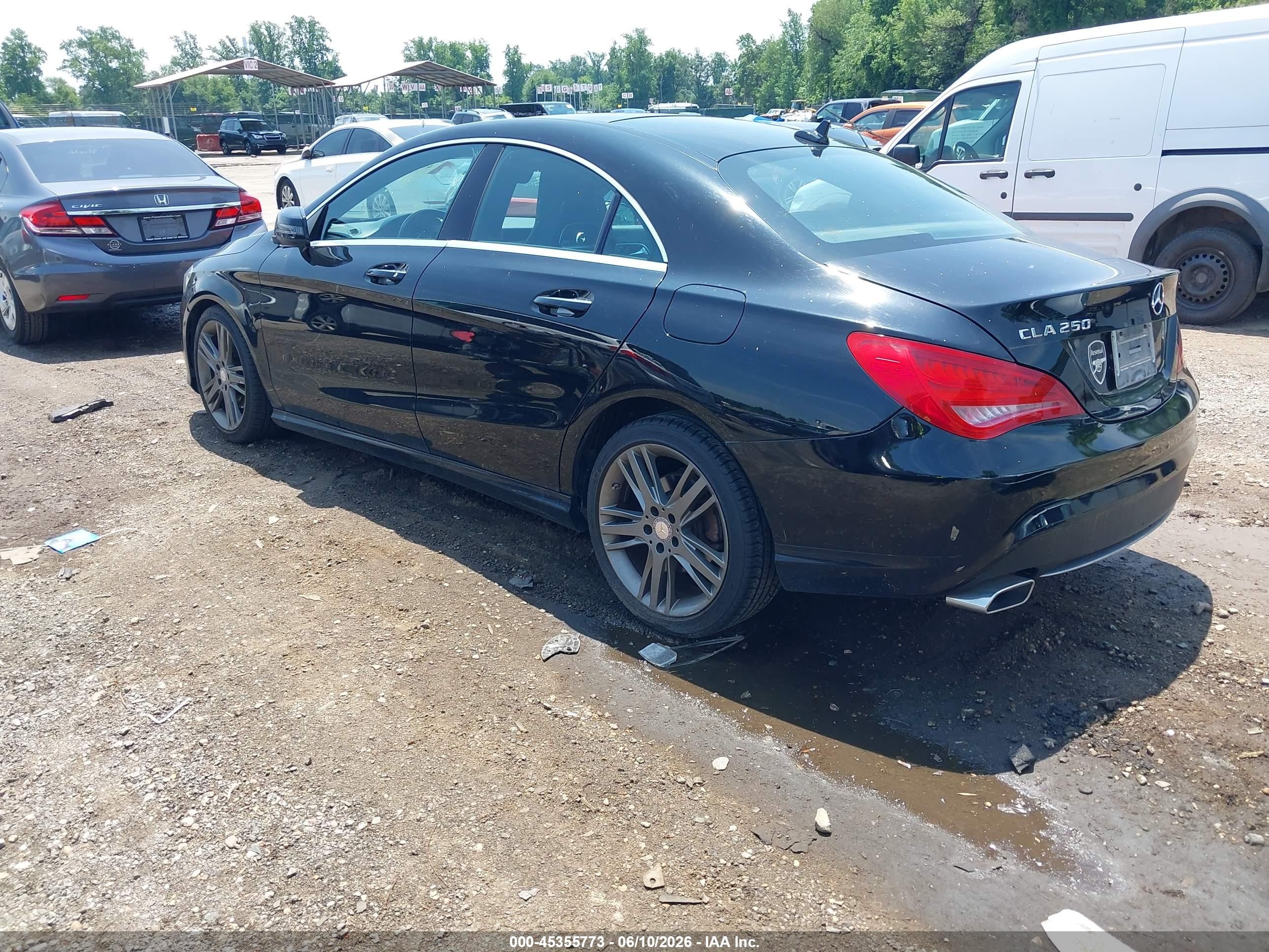 2015 Mercedes-benz Cla 250 4matic Black vin: WDDSJ4GB4FN187085