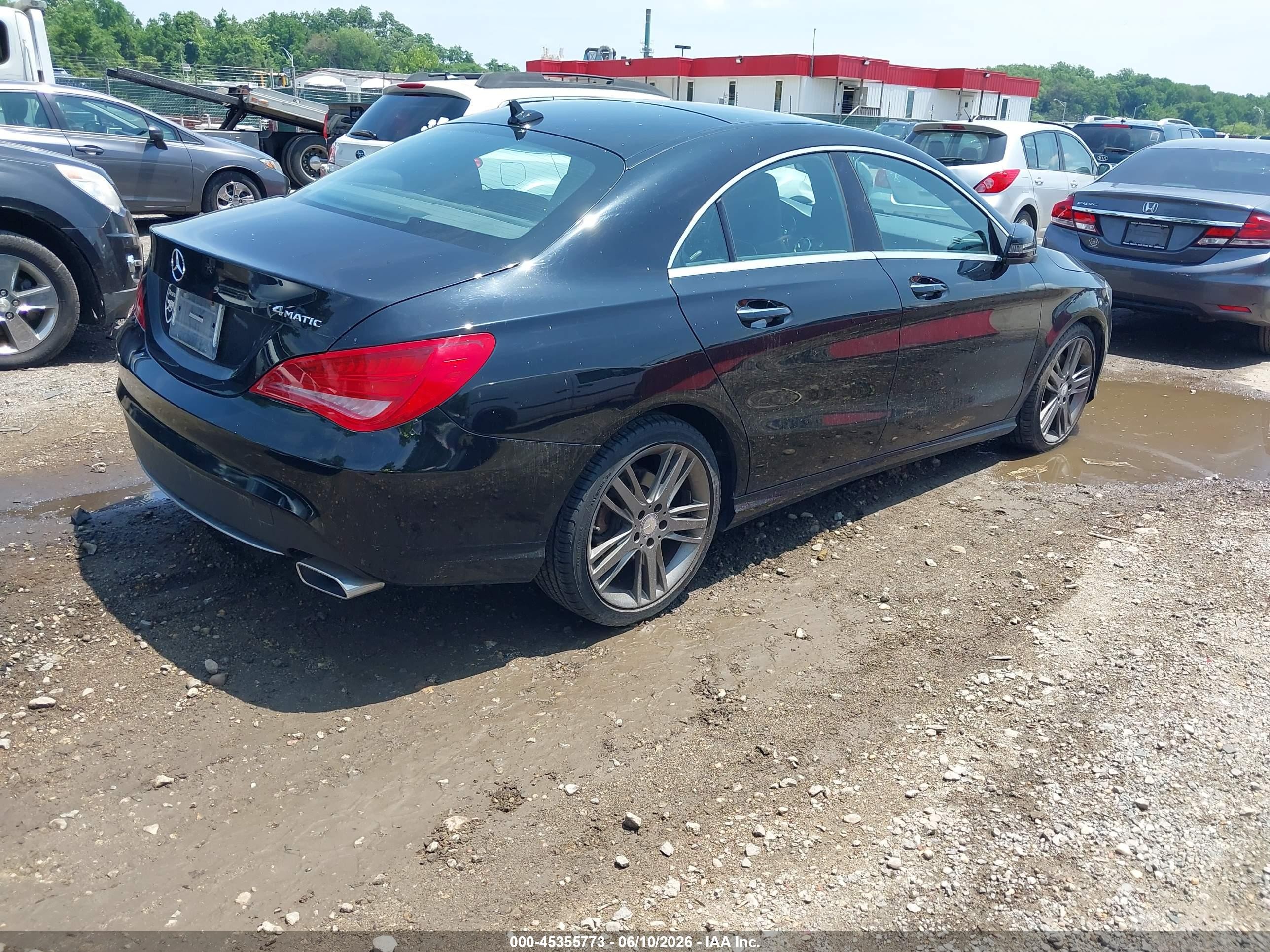 2015 Mercedes-benz Cla 250 4matic Black vin: WDDSJ4GB4FN187085