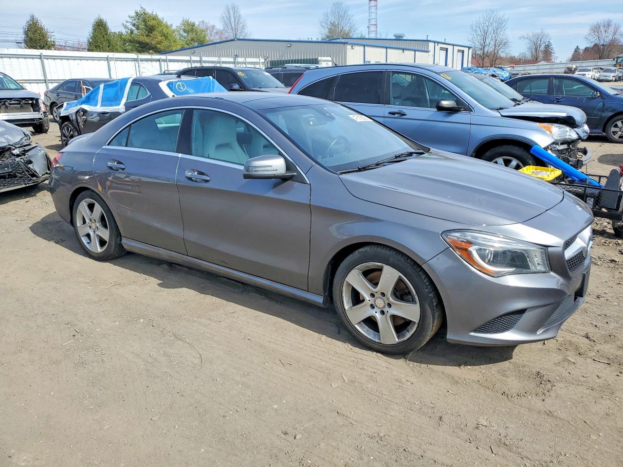 2015 Mercedes-benz Cla 250 4matic Серебряный vin: WDDSJ4GB4FN219470