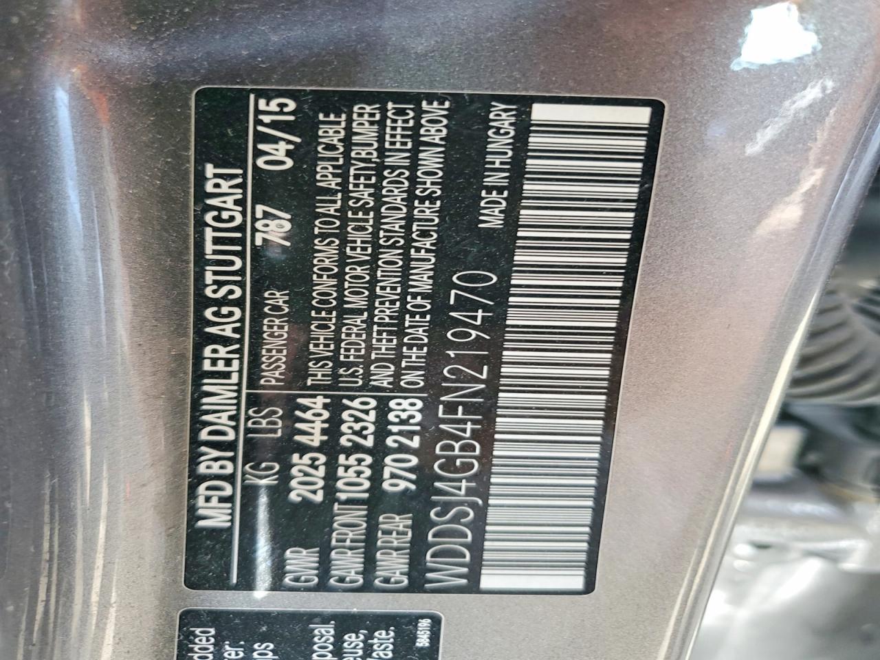 2015 Mercedes-benz Cla 250 4matic Серебряный vin: WDDSJ4GB4FN219470