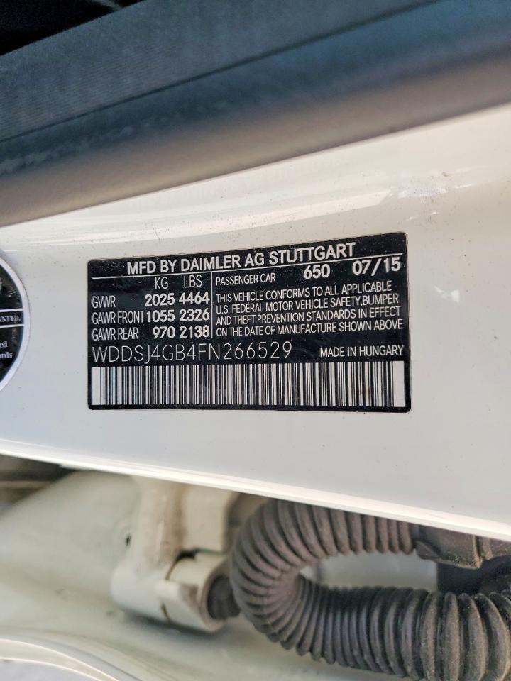 2015 Mercedes-benz Cla 250 4matic White vin: WDDSJ4GB4FN266529