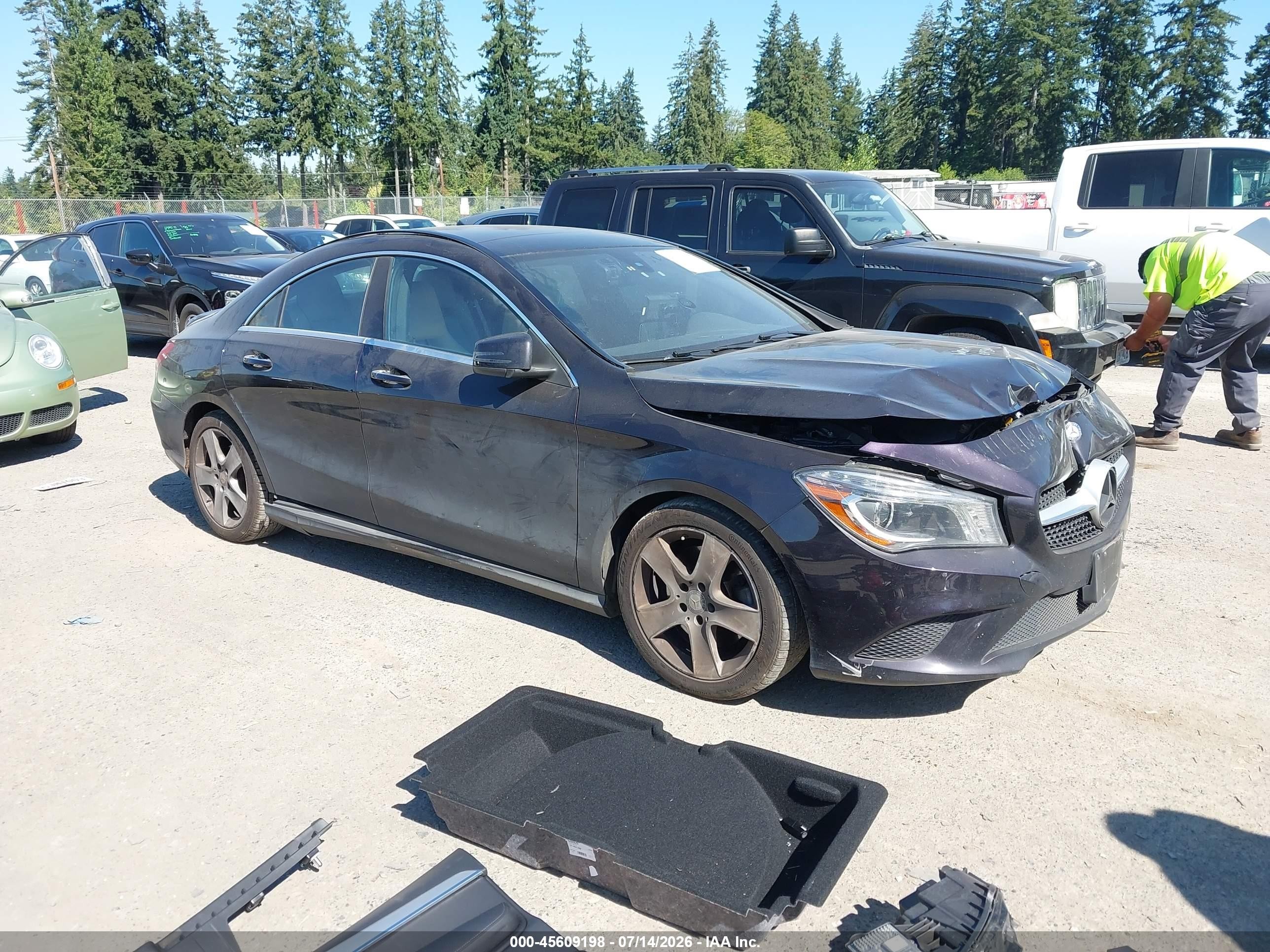 2015 Mercedes-benz Cla 250 4matic Purple vin: WDDSJ4GB5FN260822