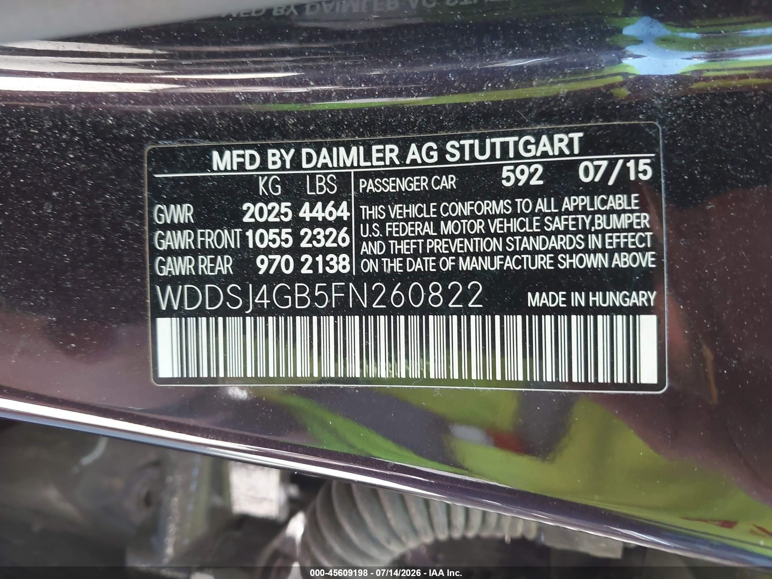 2015 Mercedes-benz Cla 250 4matic Purple vin: WDDSJ4GB5FN260822