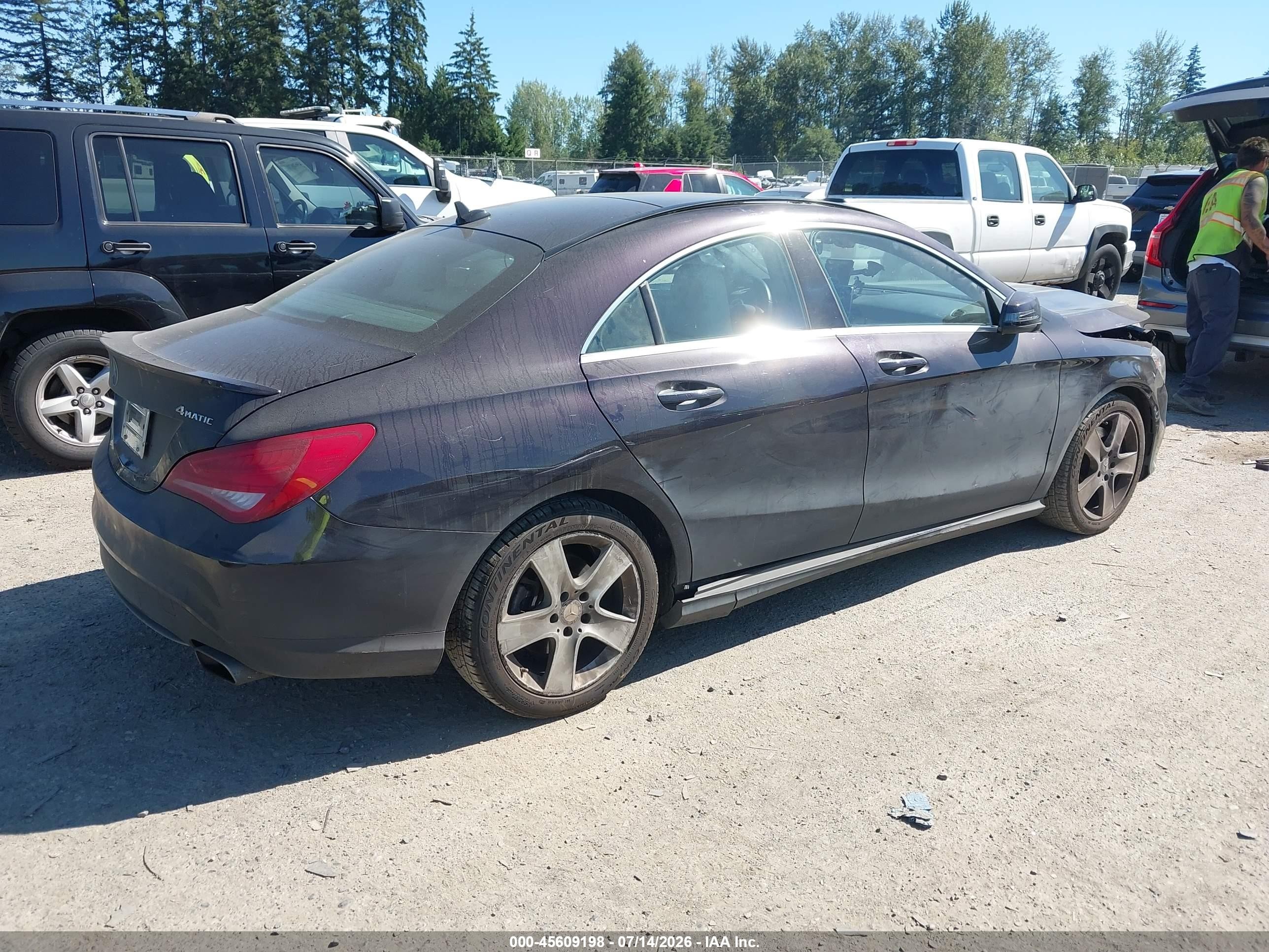 2015 Mercedes-benz Cla 250 4matic Purple vin: WDDSJ4GB5FN260822