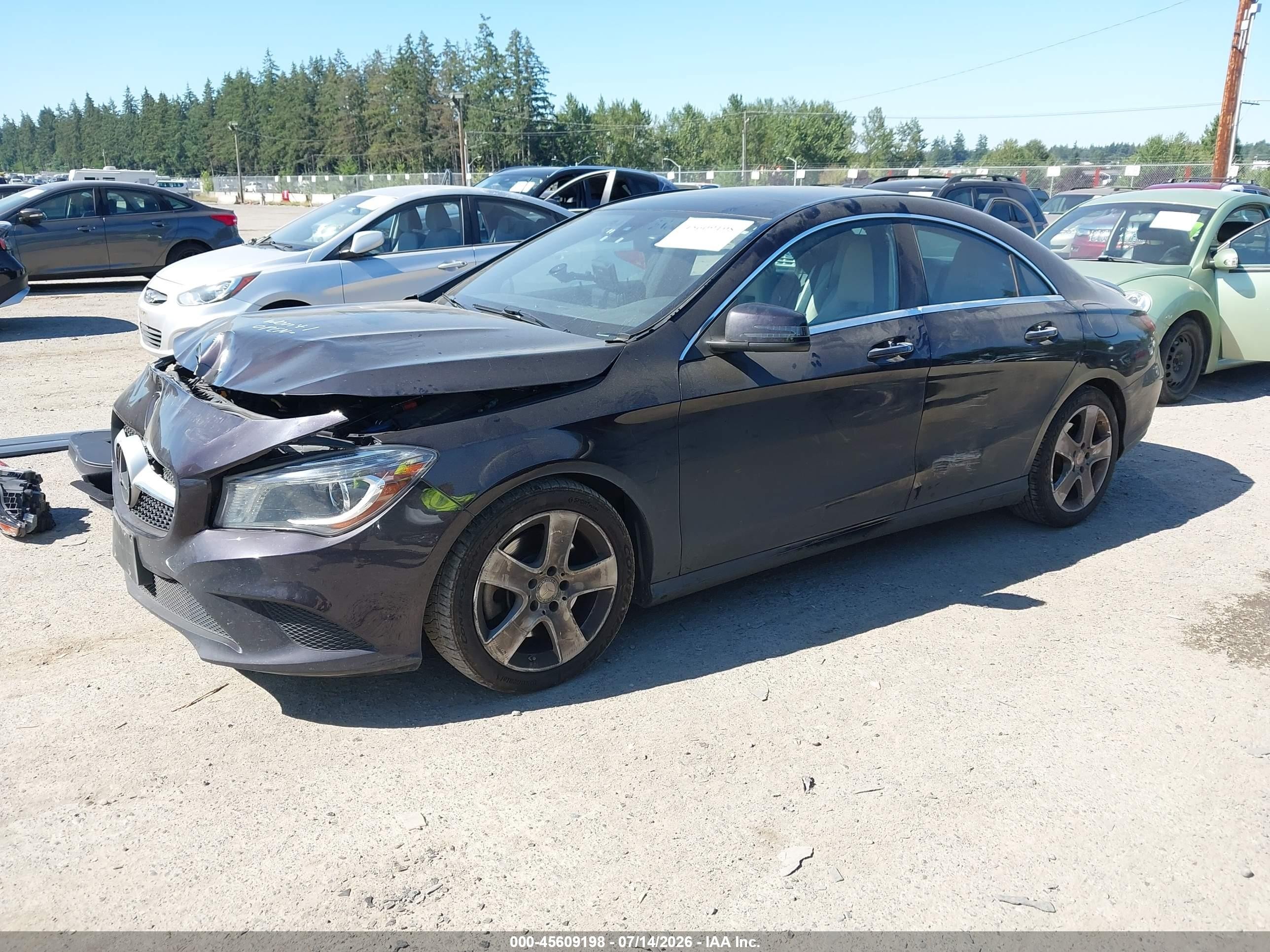 2015 Mercedes-benz Cla 250 4matic Purple vin: WDDSJ4GB5FN260822