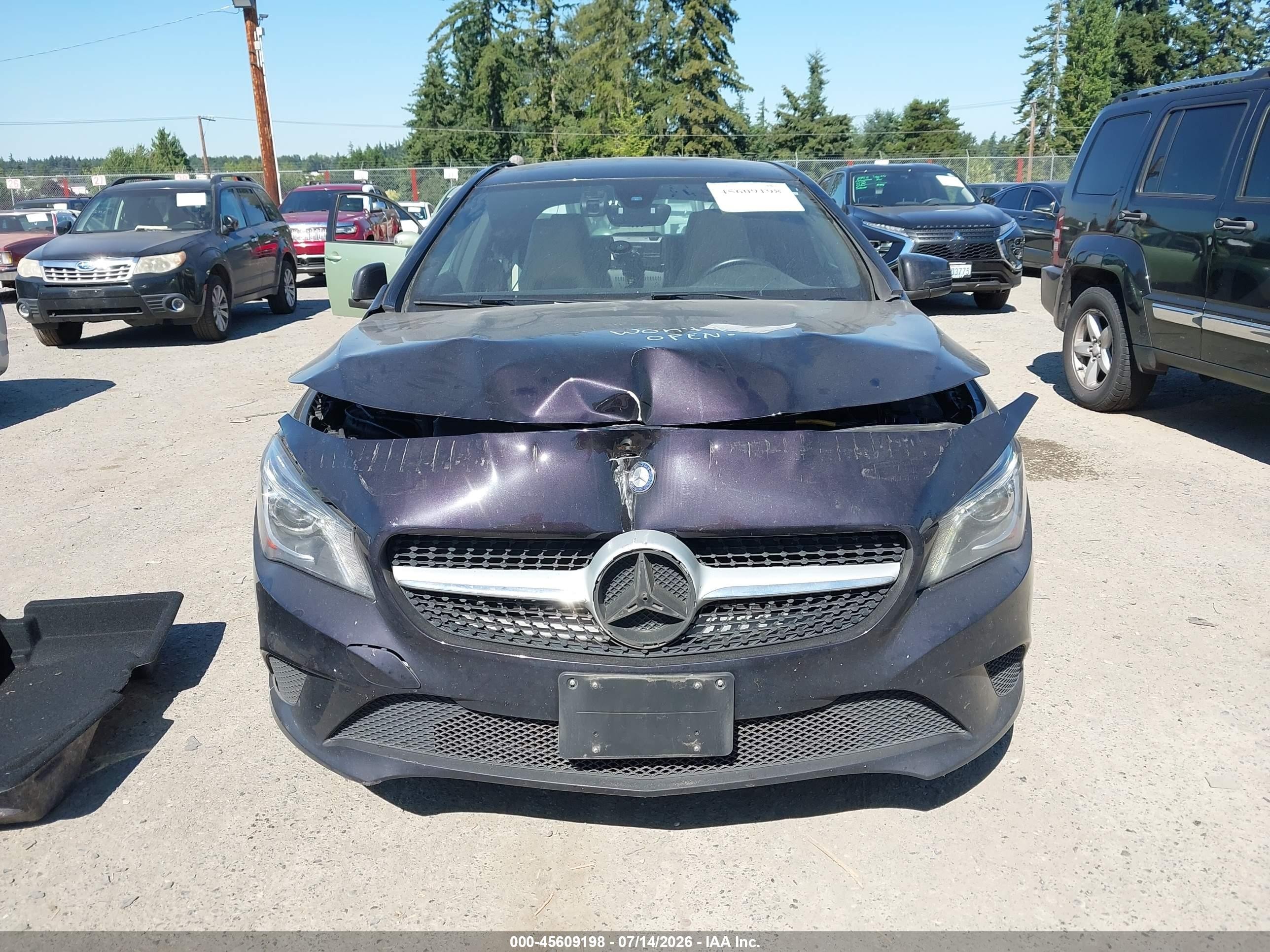 2015 Mercedes-benz Cla 250 4matic Purple vin: WDDSJ4GB5FN260822