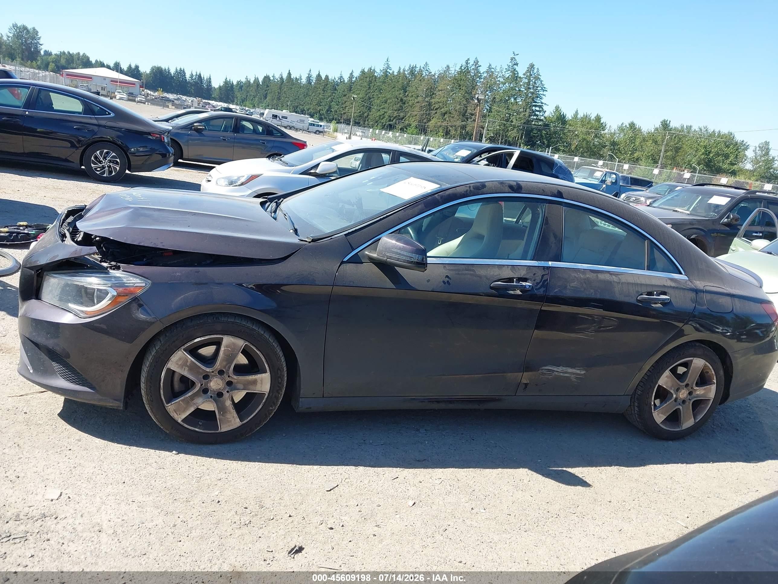 2015 Mercedes-benz Cla 250 4matic Purple vin: WDDSJ4GB5FN260822