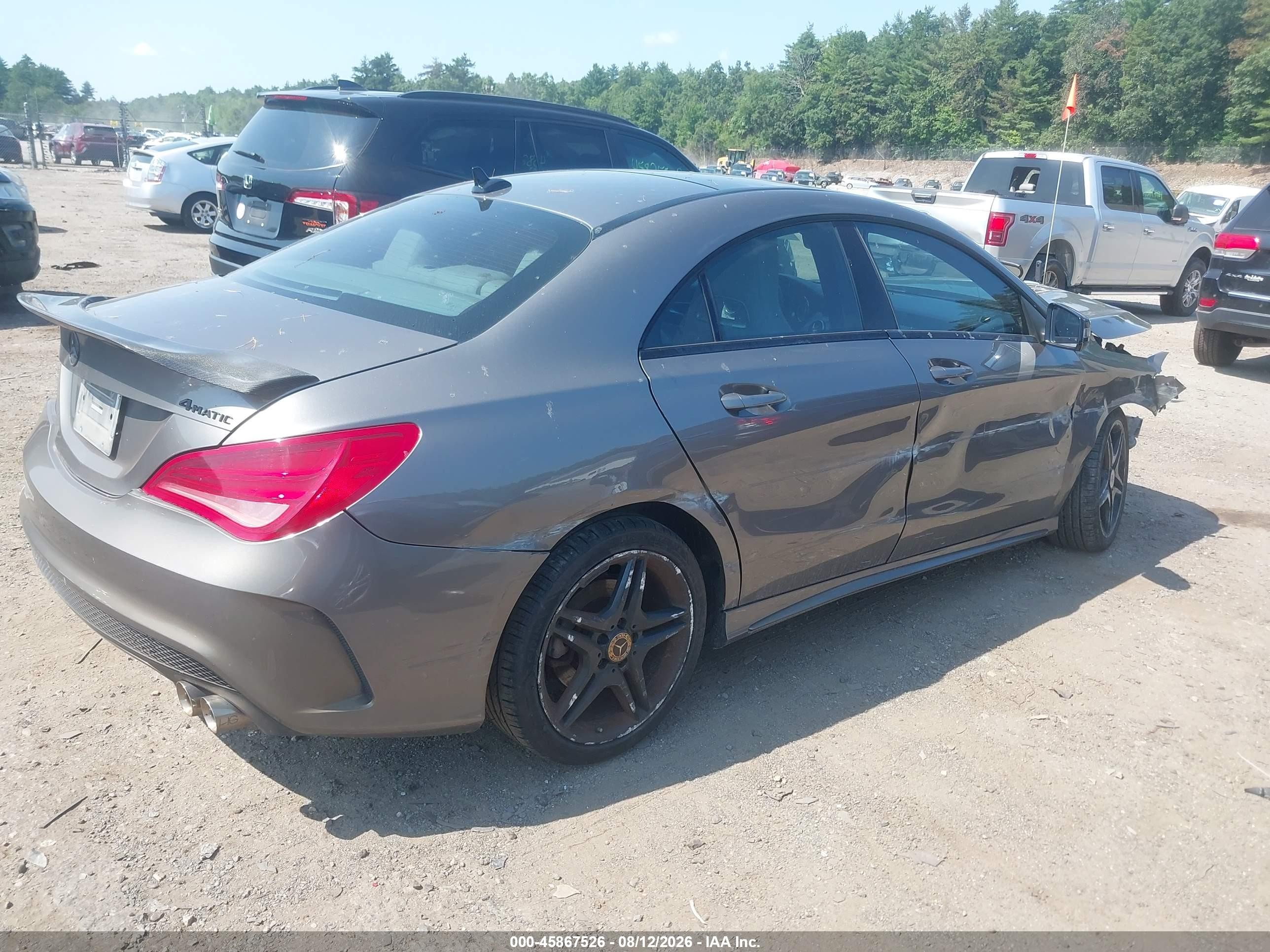 2014 Mercedes-benz Cla 250 4matic Gray vin: WDDSJ4GB6EN076228