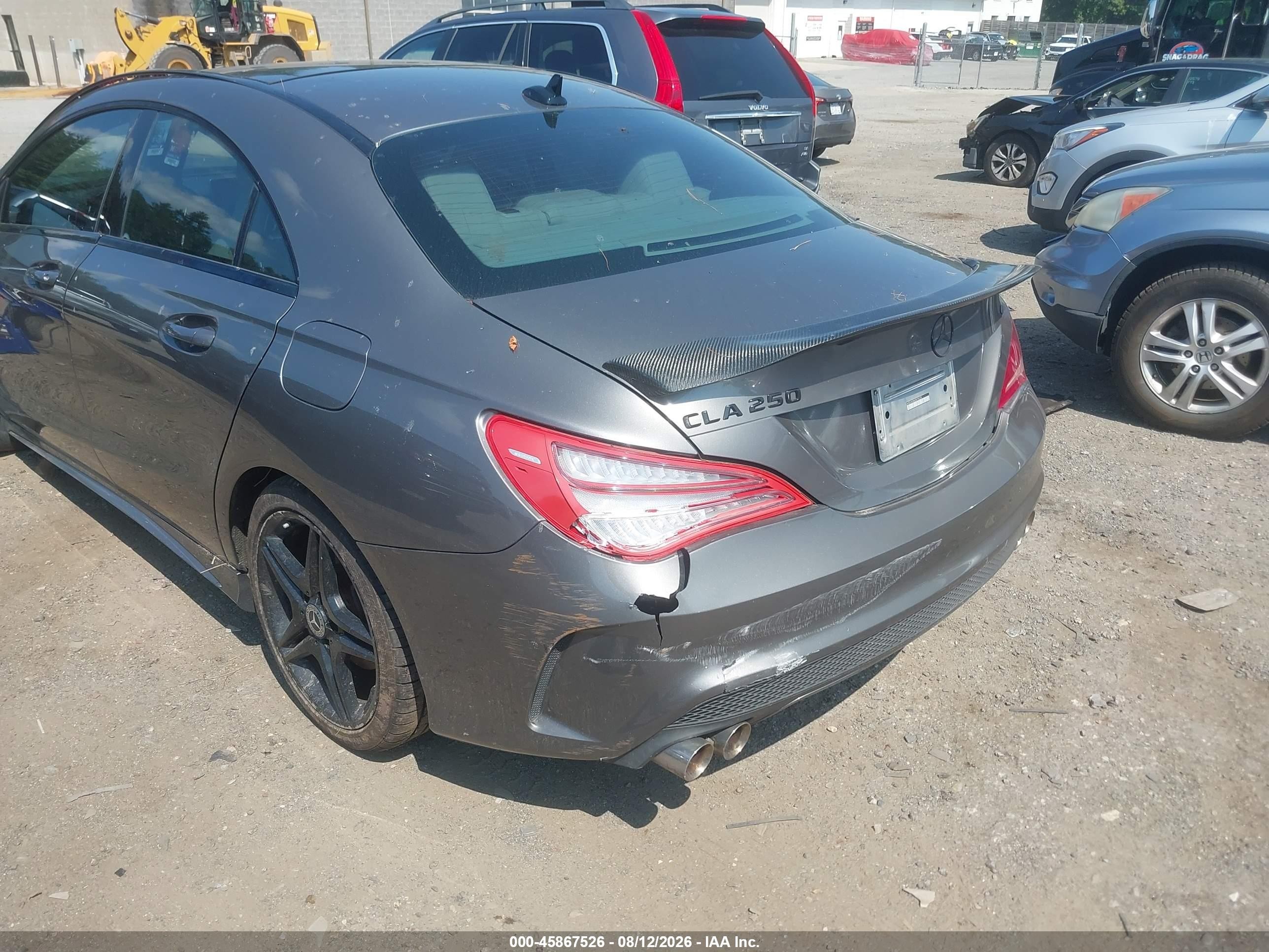 2014 Mercedes-benz Cla 250 4matic Gray vin: WDDSJ4GB6EN076228