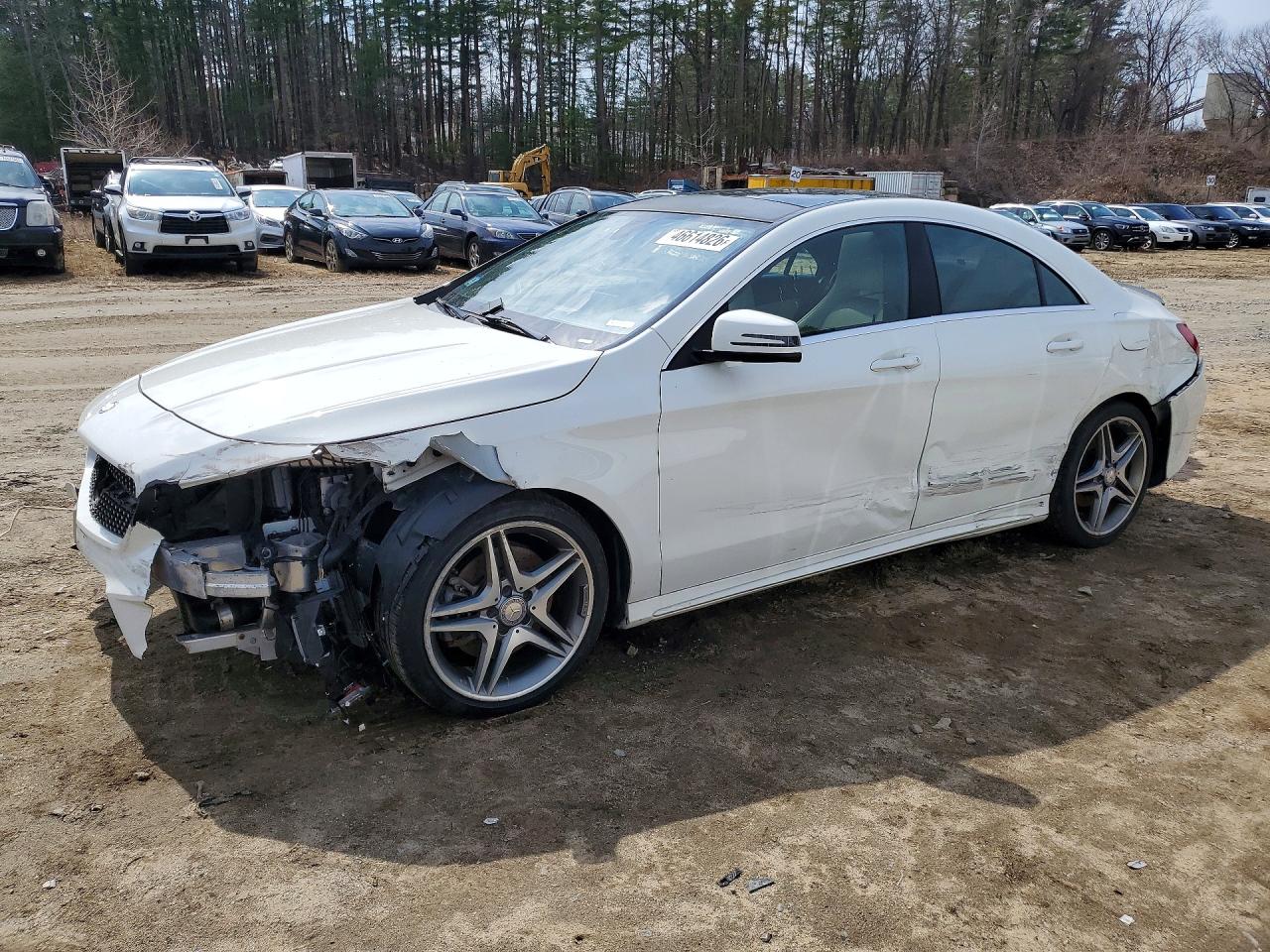 2015 Mercedes-benz Cla 250 4matic White vin: WDDSJ4GB6FN174127