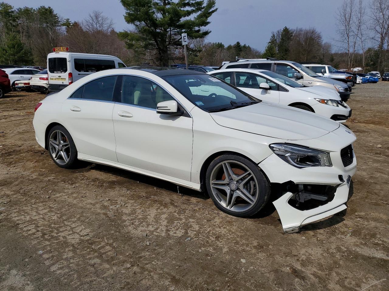 2015 Mercedes-benz Cla 250 4matic White vin: WDDSJ4GB6FN174127