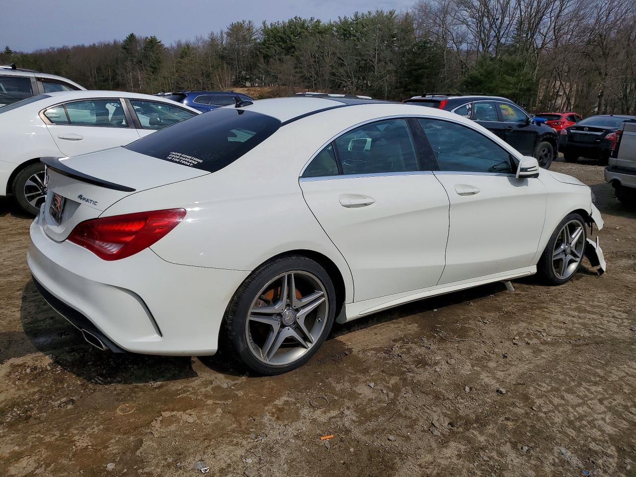2015 Mercedes-benz Cla 250 4matic White vin: WDDSJ4GB6FN174127