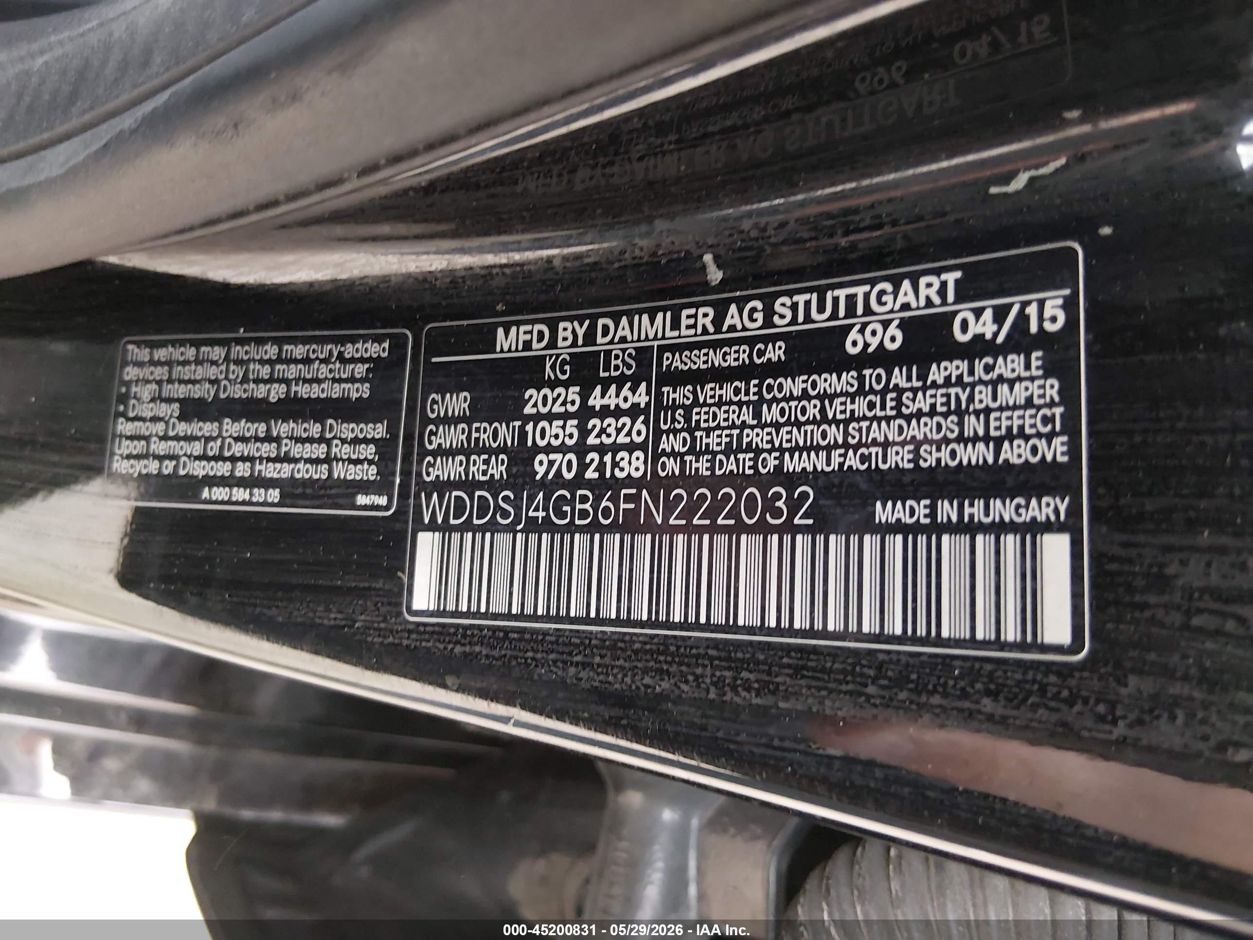 2015 Mercedes-benz Cla 250 4matic Black vin: WDDSJ4GB6FN222032