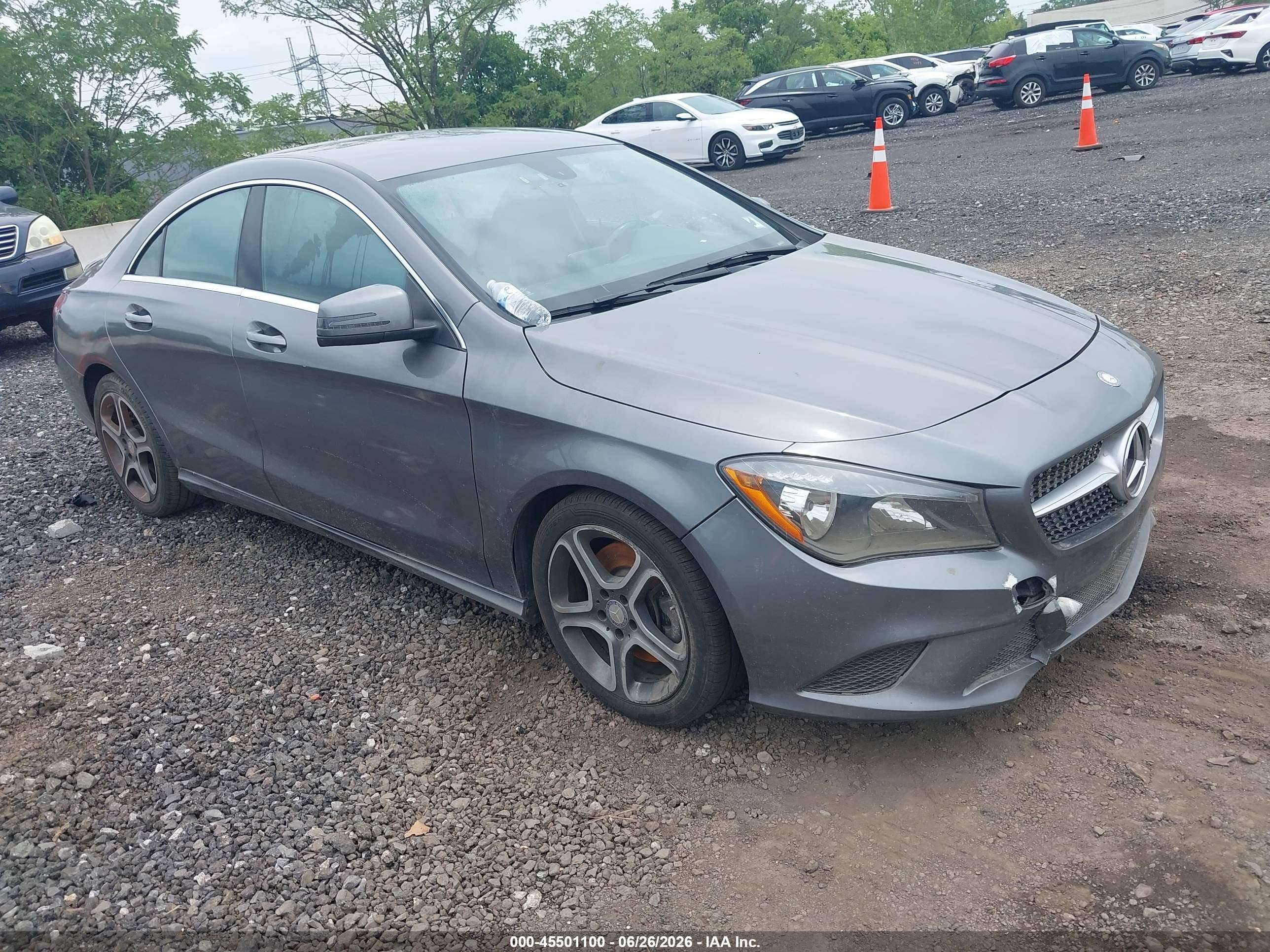 2014 Mercedes-benz Cla 250 4matic Серый vin: WDDSJ4GB7EN073726
