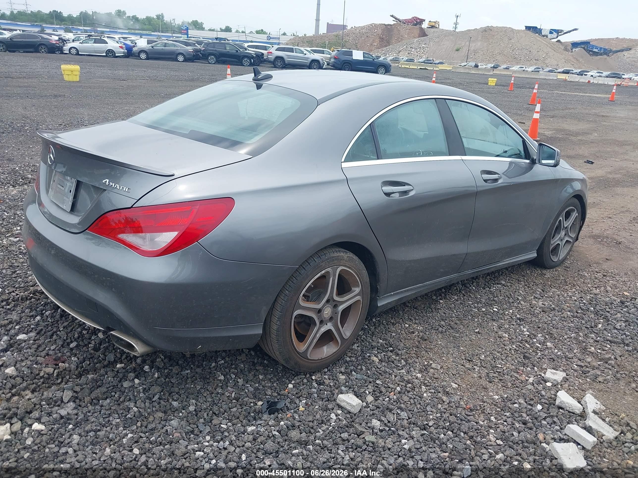 2014 Mercedes-benz Cla 250 4matic Gray vin: WDDSJ4GB7EN073726