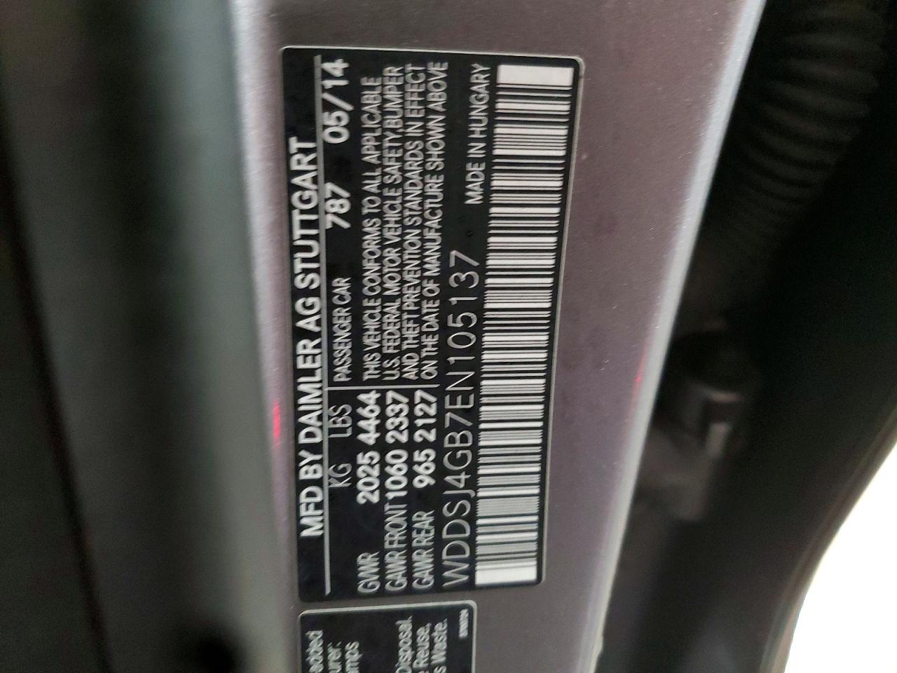 2014 Mercedes-benz Cla 250 4matic Gray vin: WDDSJ4GB7EN105137