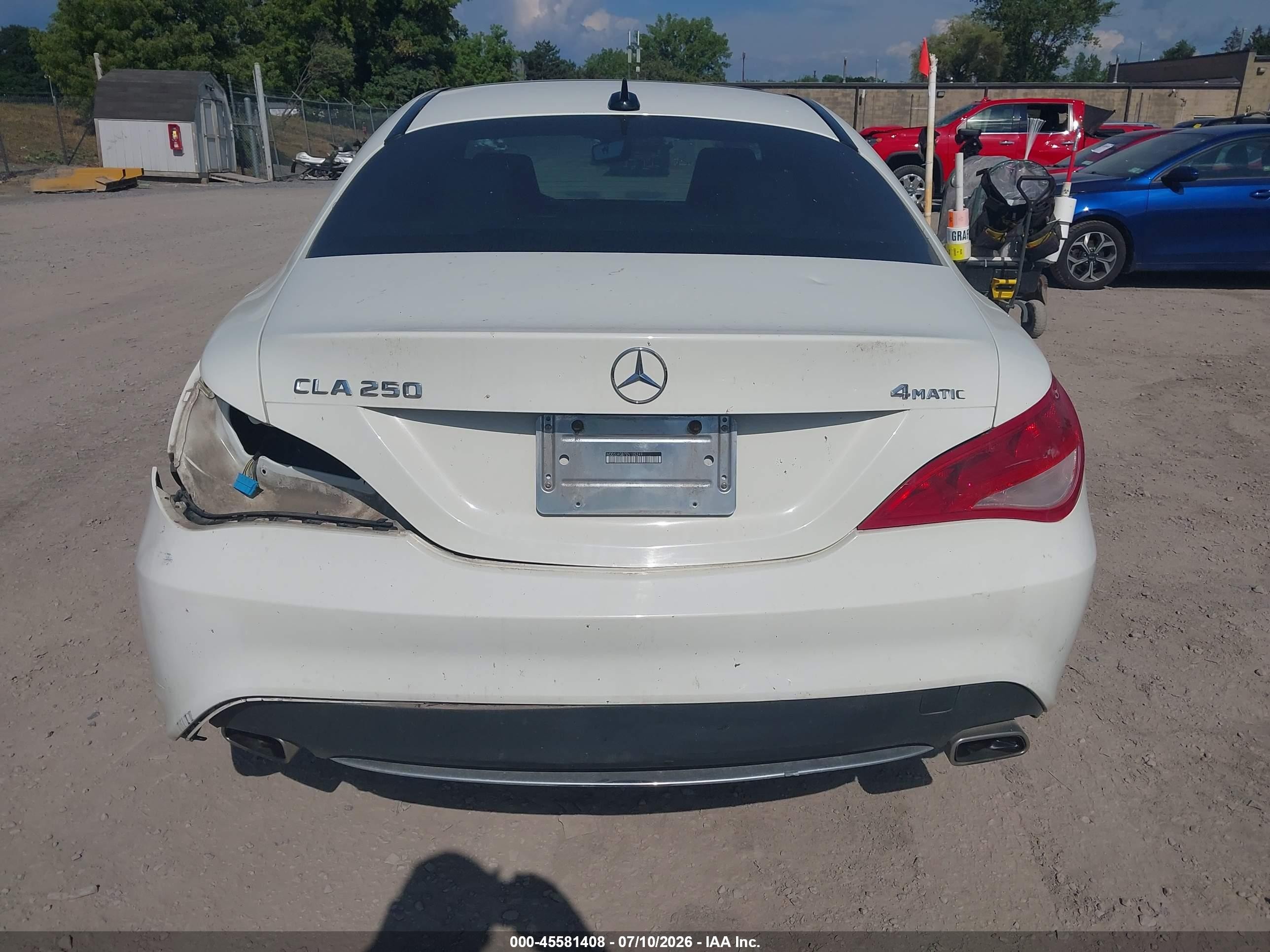 2014 Mercedes-benz Cla 250 4matic White vin: WDDSJ4GB7EN105249