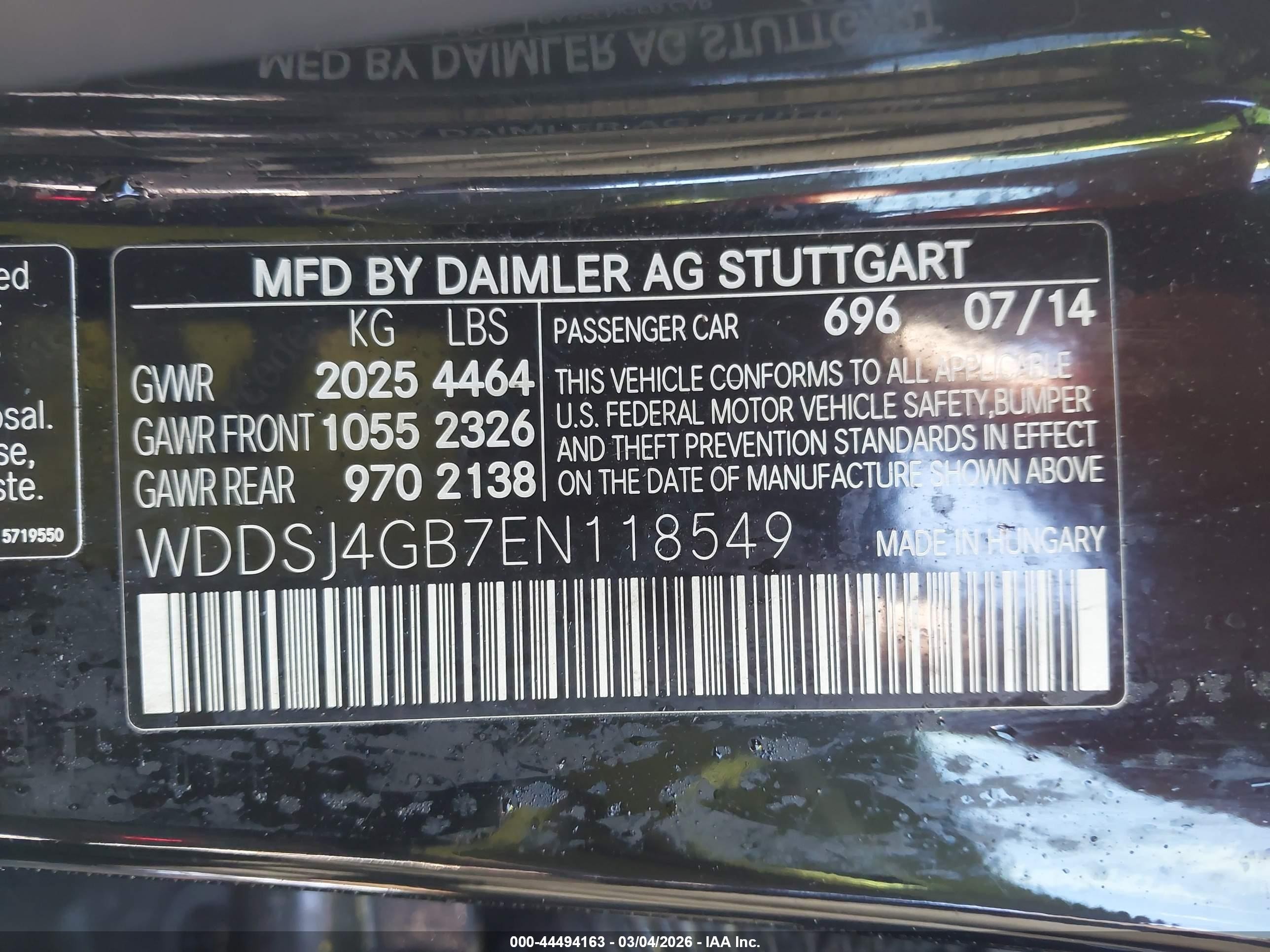 2014 Mercedes-benz Cla 250 4matic Black vin: WDDSJ4GB7EN118549