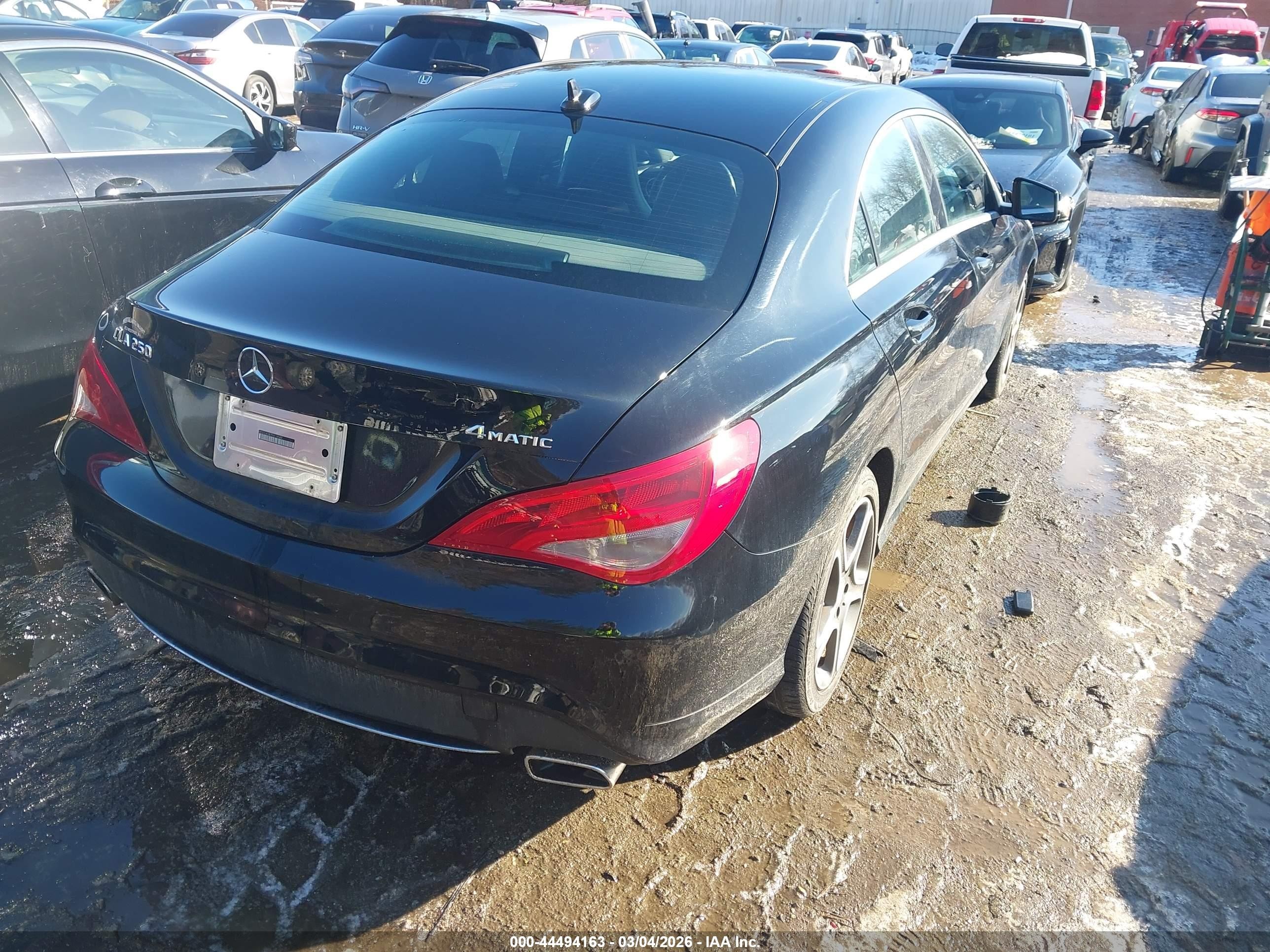 2014 Mercedes-benz Cla 250 4matic Black vin: WDDSJ4GB7EN118549