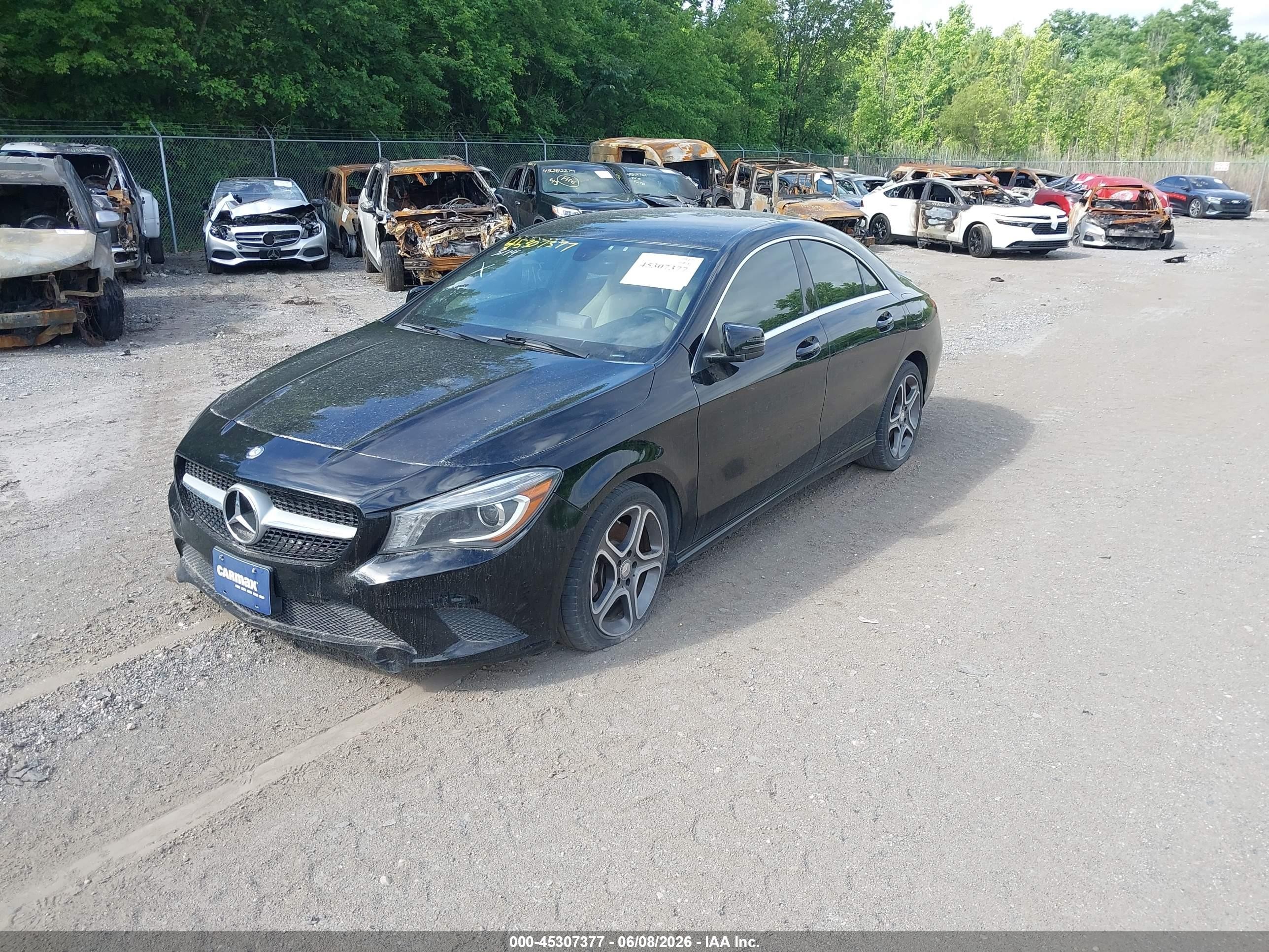 2014 Mercedes-benz Cla 250 4matic Black vin: WDDSJ4GB7EN120740