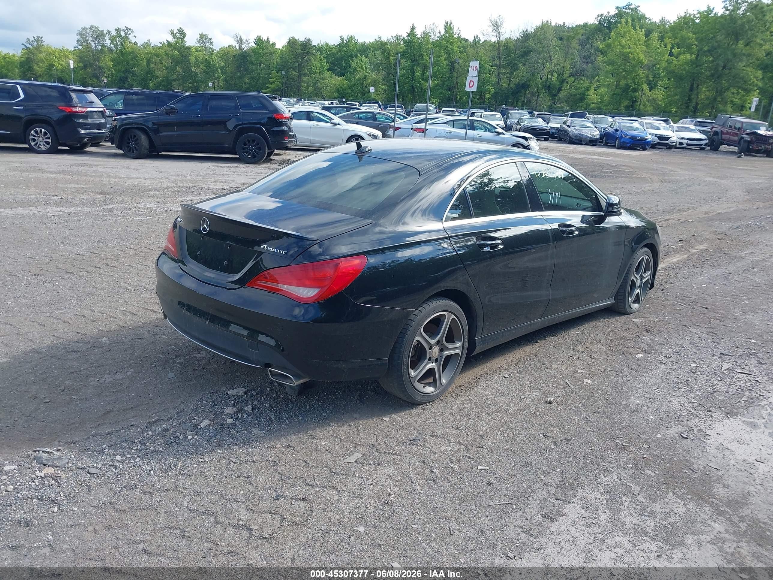 2014 Mercedes-benz Cla 250 4matic Black vin: WDDSJ4GB7EN120740