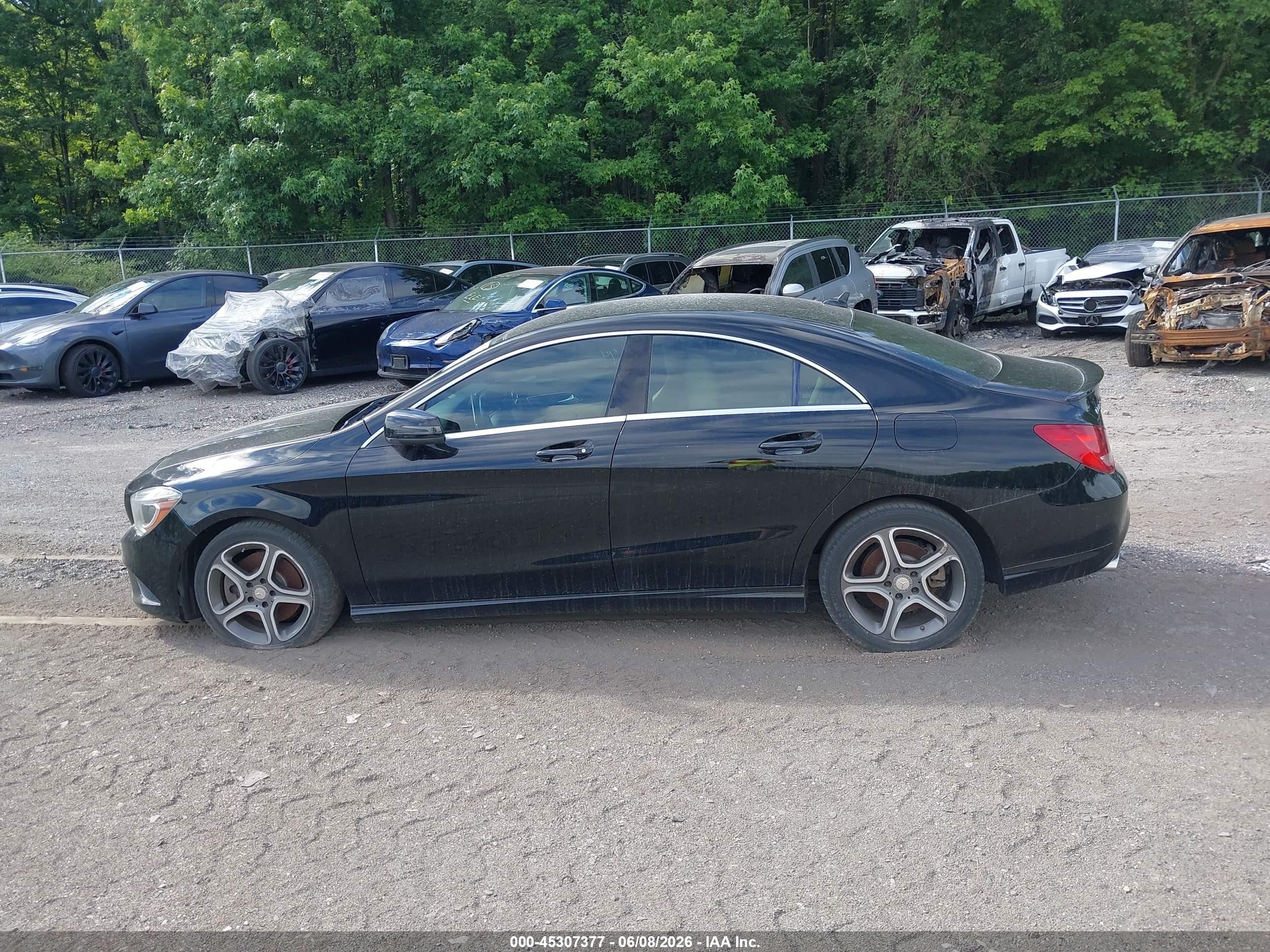 2014 Mercedes-benz Cla 250 4matic Black vin: WDDSJ4GB7EN120740