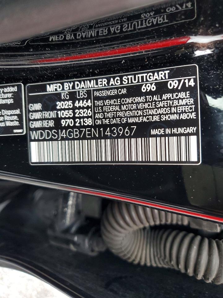 2014 Mercedes-benz Cla 250 4matic Black vin: WDDSJ4GB7EN143967