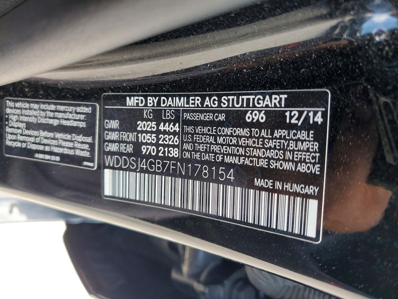 2015 Mercedes-benz Cla 250 4matic Black vin: WDDSJ4GB7FN178154