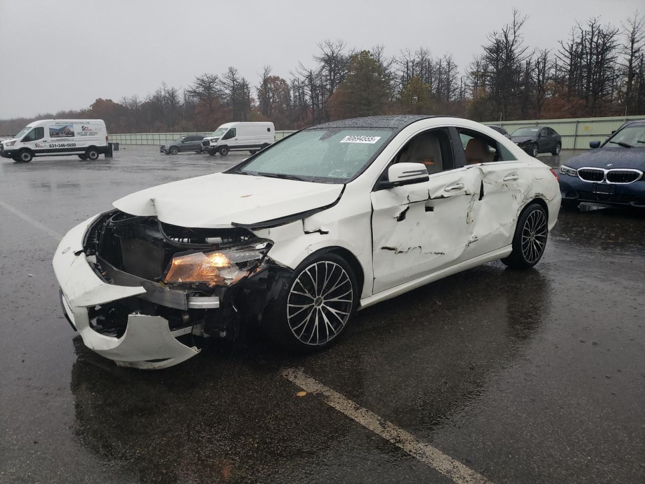 2015 Mercedes-benz Cla 250 4matic White vin: WDDSJ4GB7FN223786