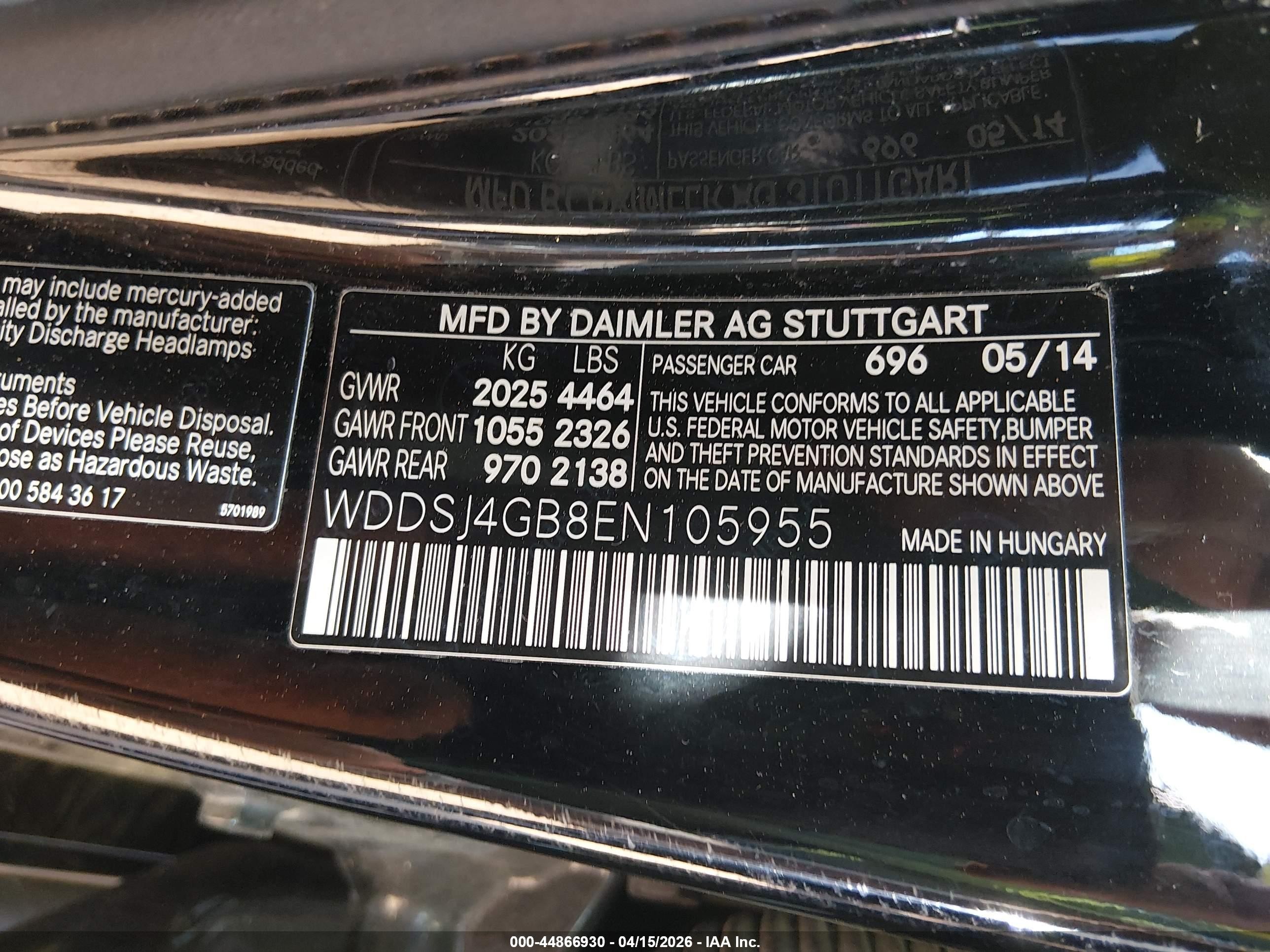 2014 Mercedes-benz Cla 250 4matic Black vin: WDDSJ4GB8EN105955