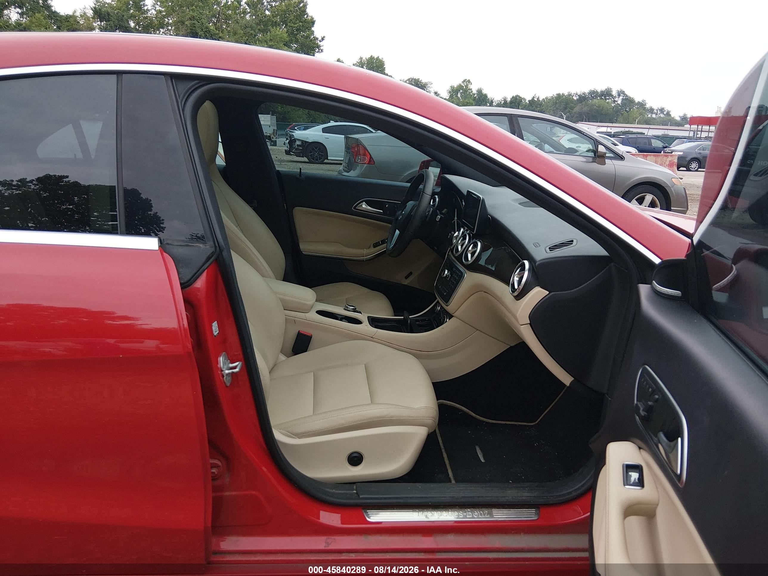 2014 Mercedes-benz Cla 250 4matic Red vin: WDDSJ4GB8EN137725