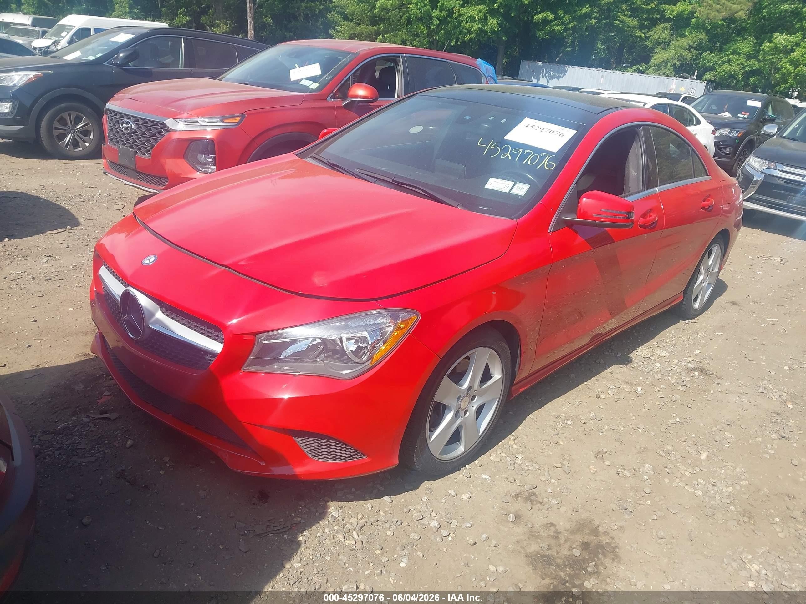 2015 Mercedes-benz Cla 250 4matic Red vin: WDDSJ4GB8FN231721