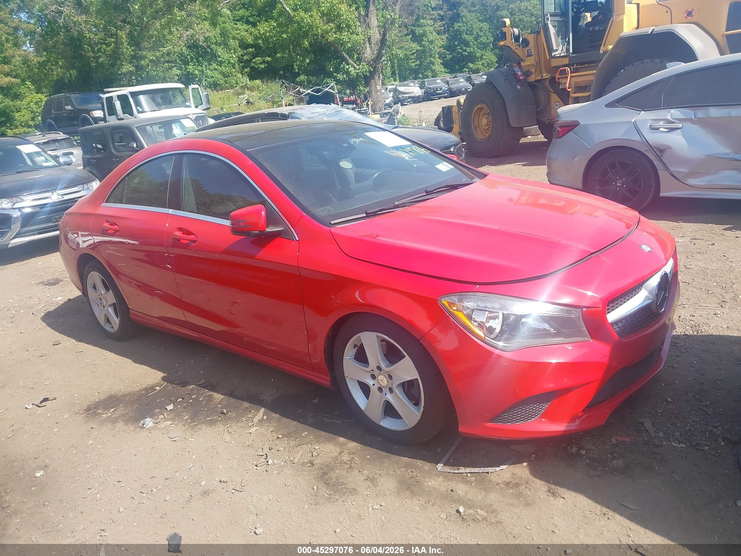 2015 Mercedes-benz Cla 250 4matic Red vin: WDDSJ4GB8FN231721