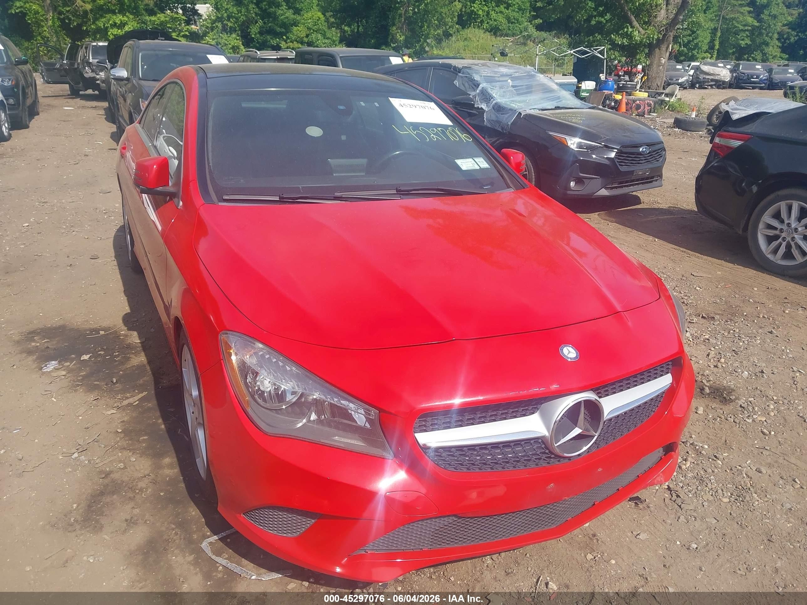 2015 Mercedes-benz Cla 250 4matic Red vin: WDDSJ4GB8FN231721